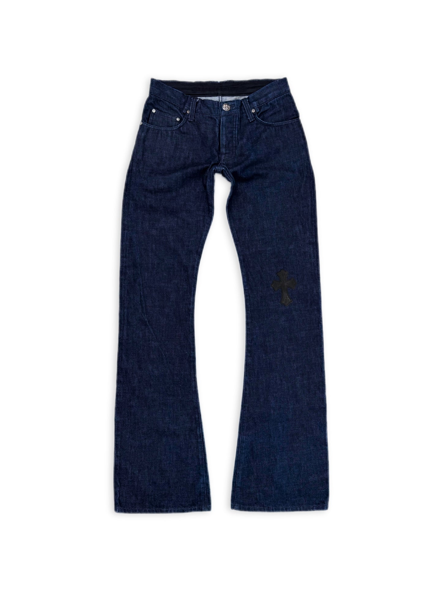 Chrome Hearts RICHARD STARK PERSONAL Flared 19 Cross Patch Dark Blue Jeans