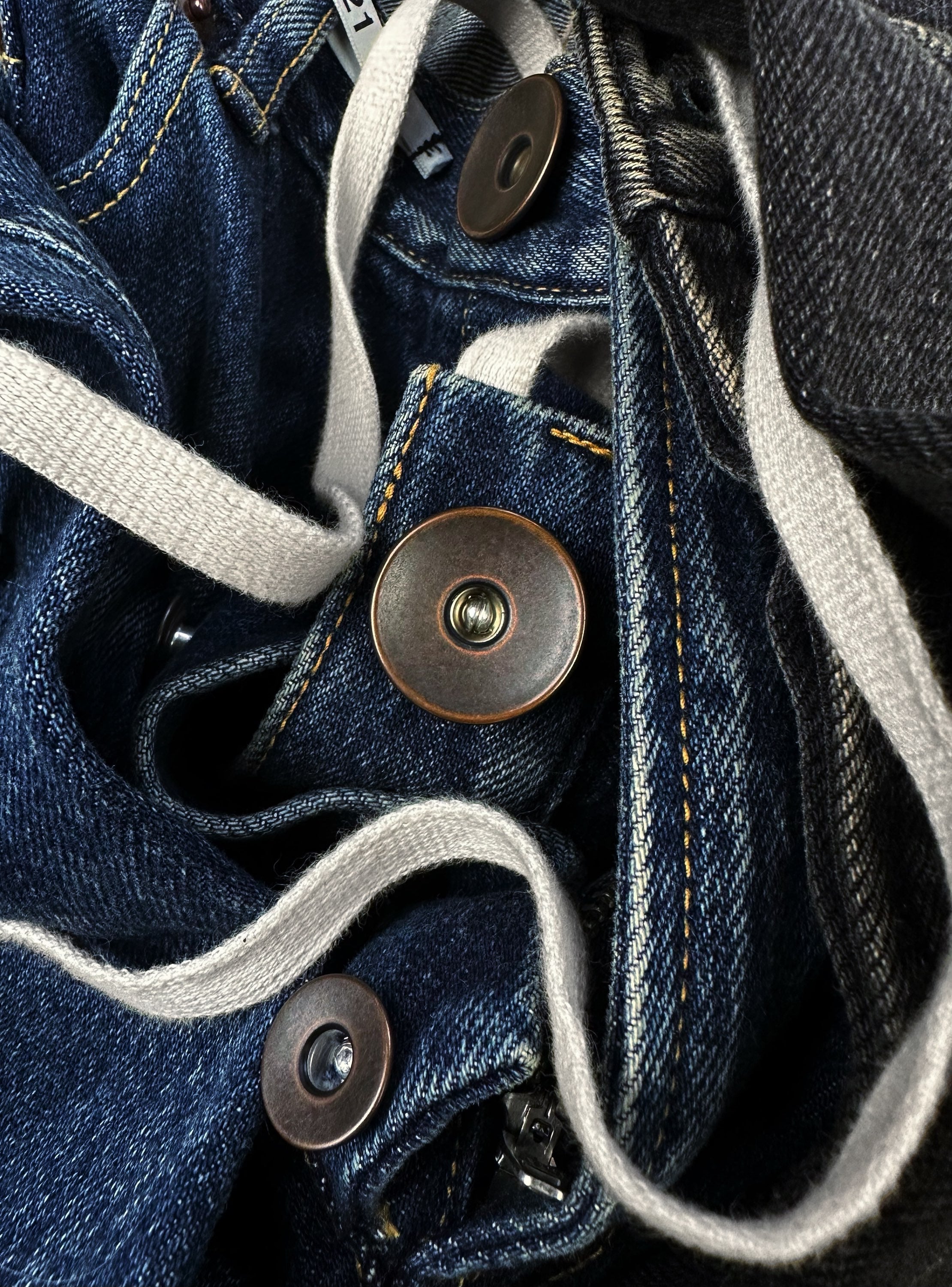 AW21 Mihara Yasuhiro ‘Hybrid’ Split Distressed Denim