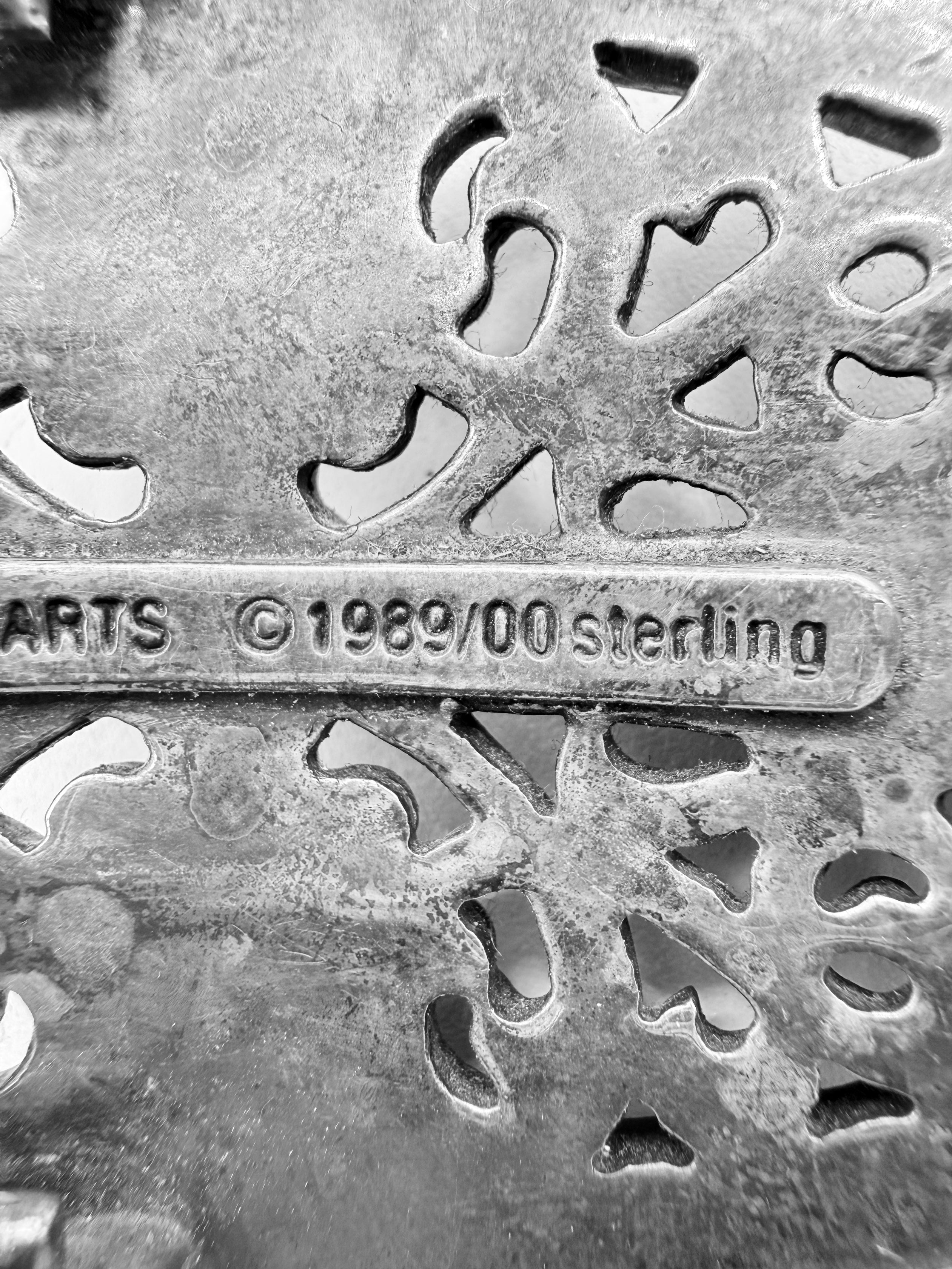 Chrome Hearts 1.5 inch Oval .925 Silver Belt Buckle