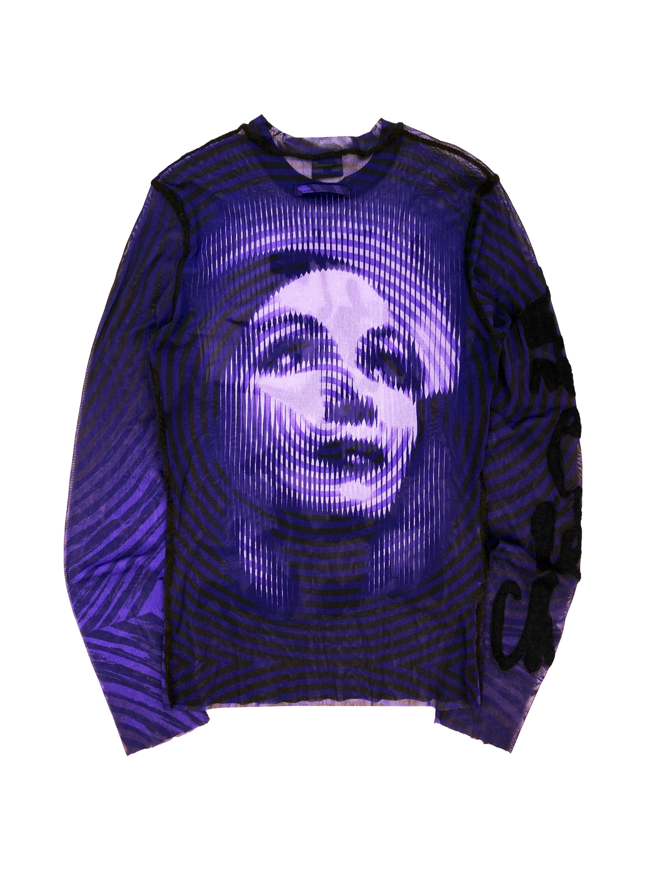 AW01 Jean Paul Gaultier ‘Marlene Dietrich’ Mesh Spiral Longsleeve