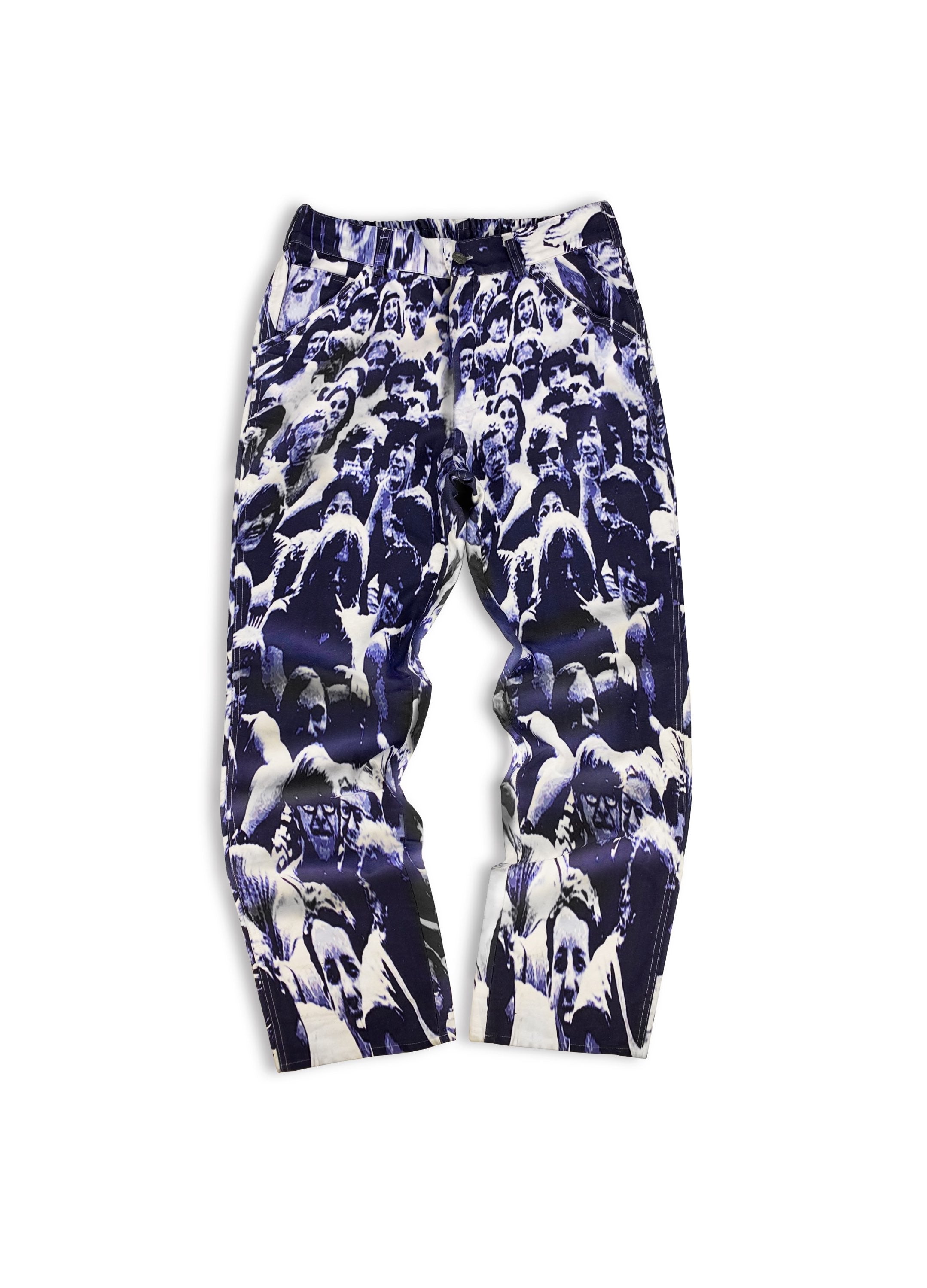 AW20 Absolutely Fucking Bitch ‘1969 Boa’ Full Print Violet Pants