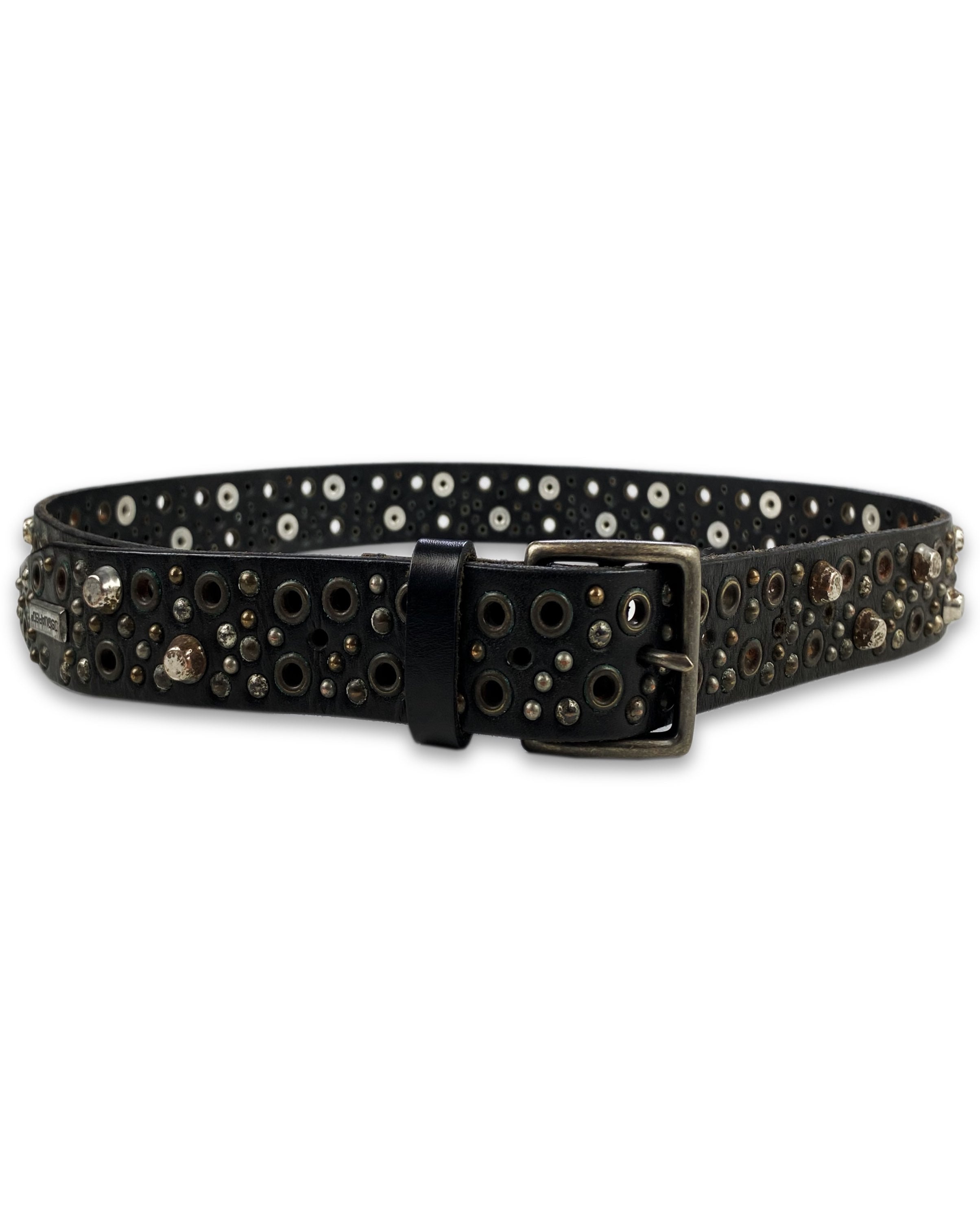 00s Dsquared2 Studded Metallic Leather Belt