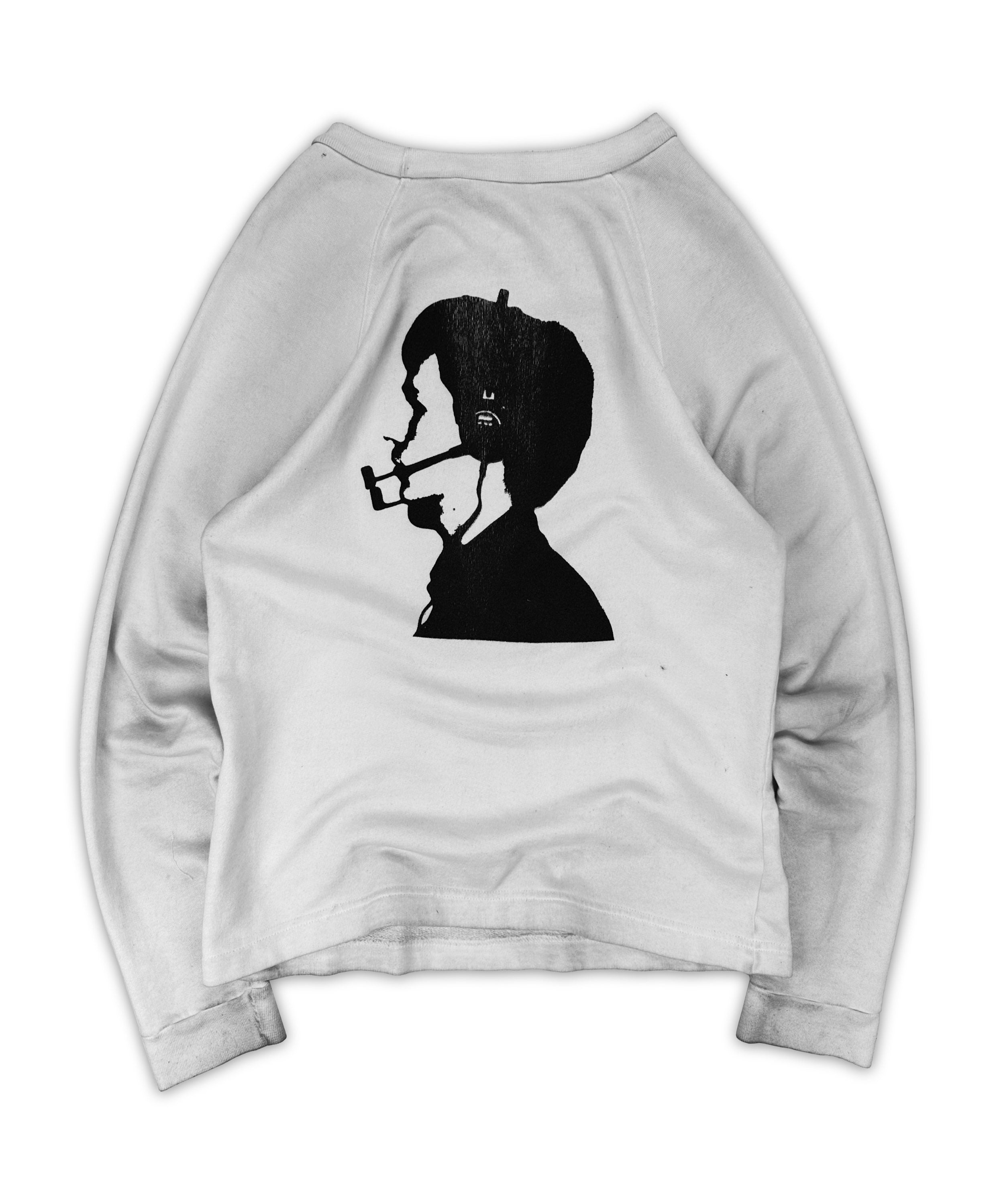 AW98 Raf Simons ‘Radioactivity’ HMD 414 White Graphic Crewneck