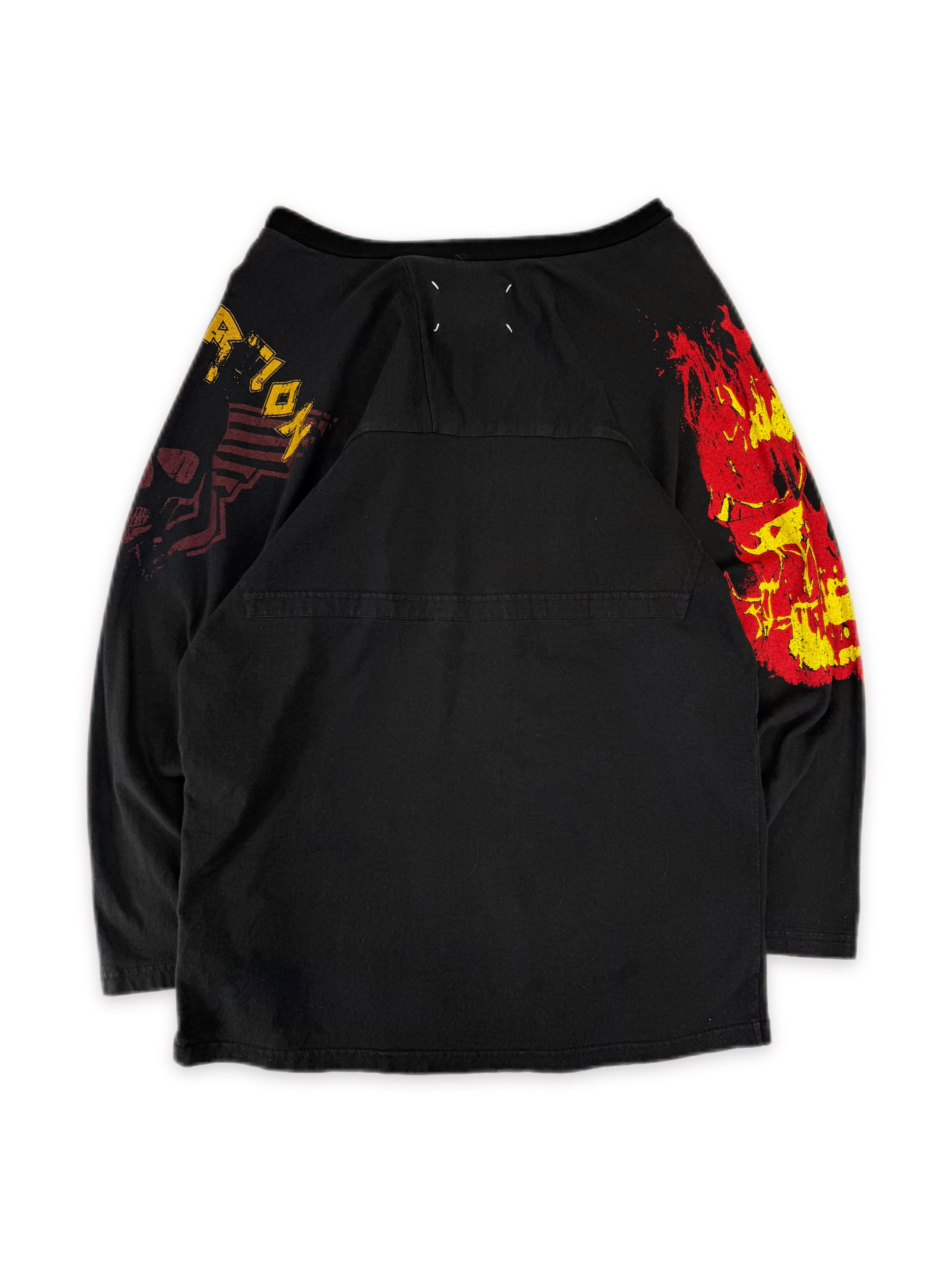 SS13 Maison Margiela ‘Metal’ Skull Reworked 3/4 Sleeve Shirt