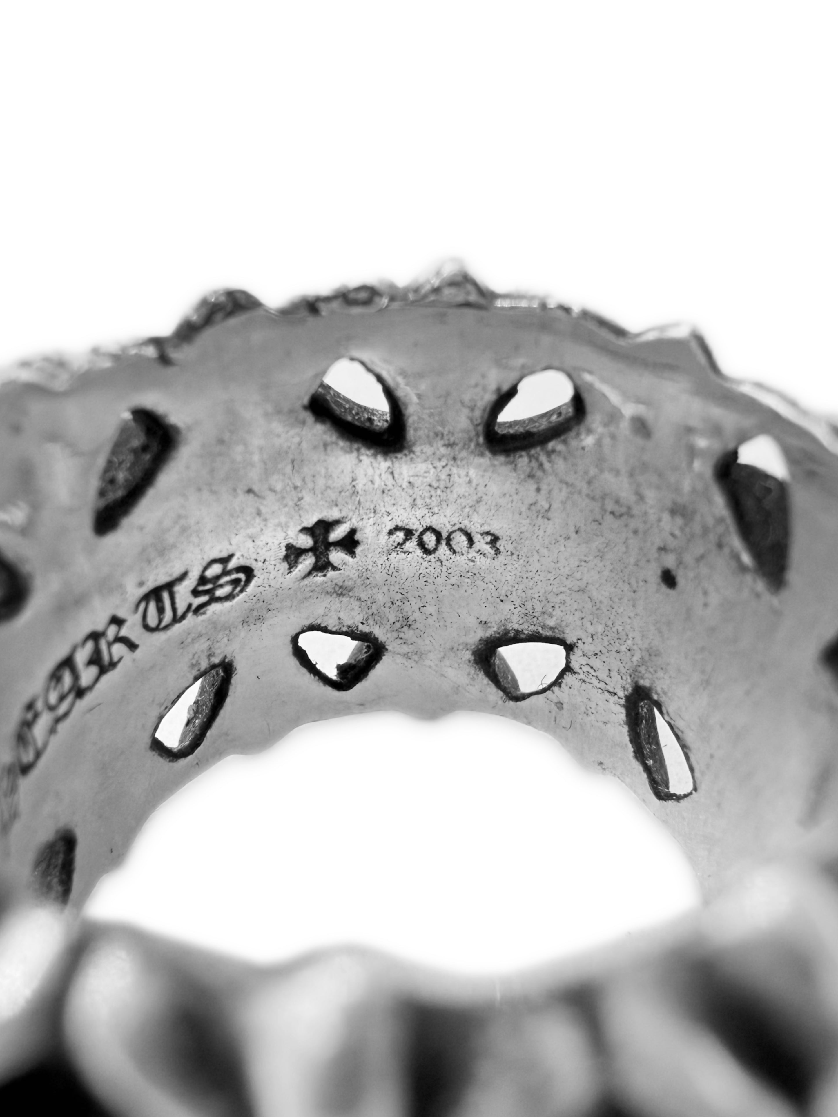 Chrome Hearts Cemetery Cross .925 Silver Ring