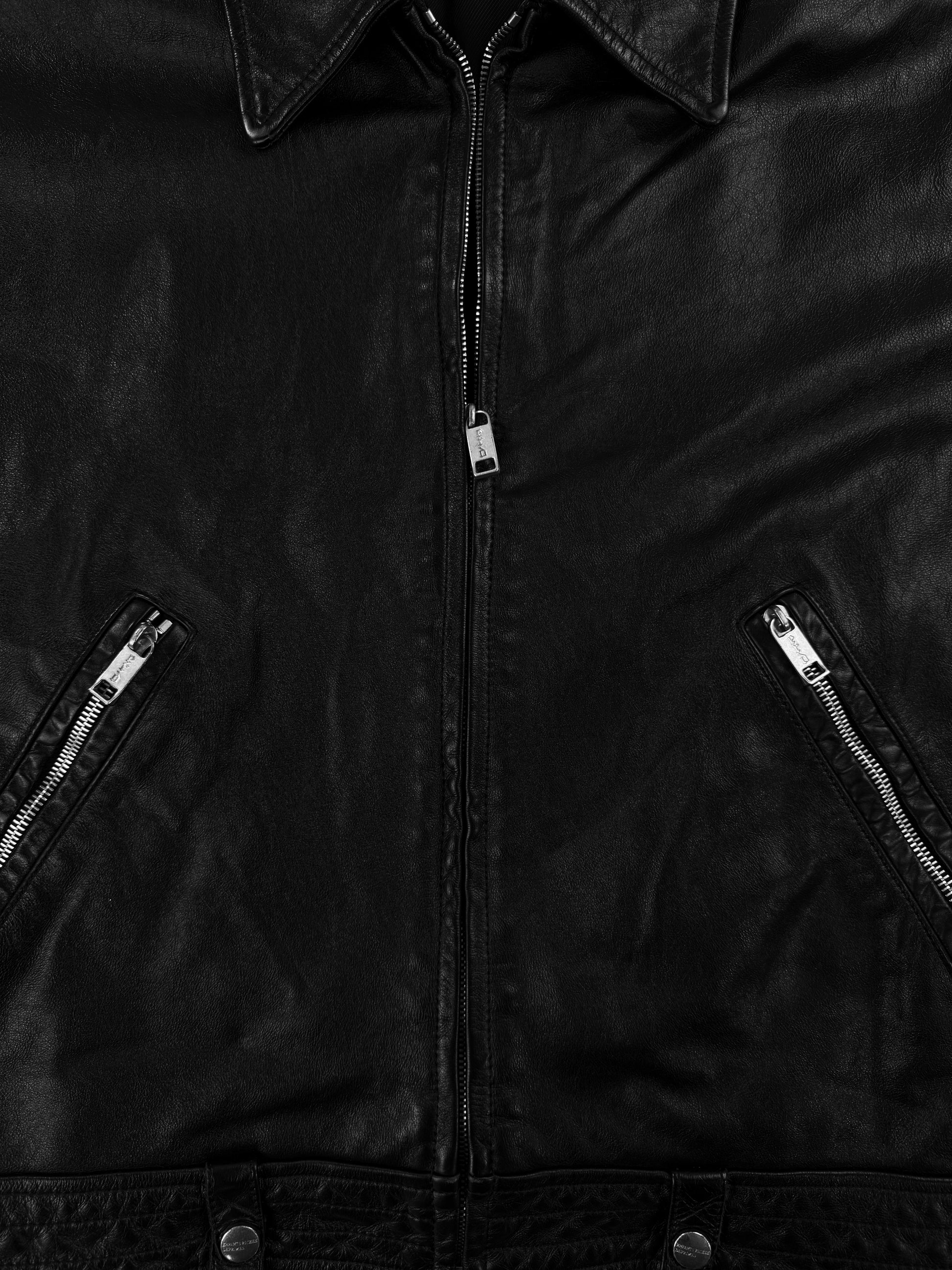 AW24 Enfants Riches Deprimes ‘Midnight Oil’ Black Leather Jacket
