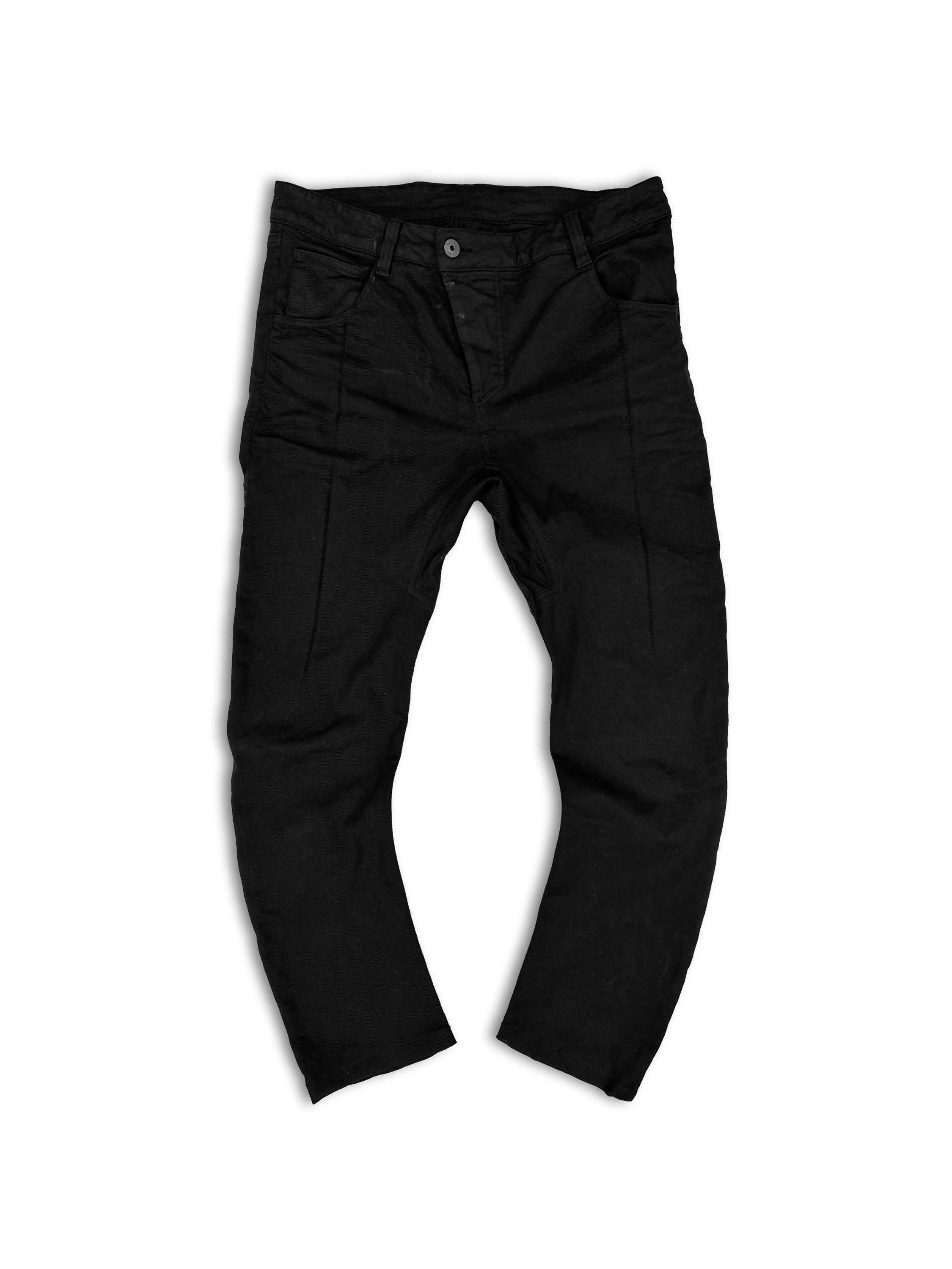 Boris Bidjan Saberi Black J Cut Asymmetric Denim