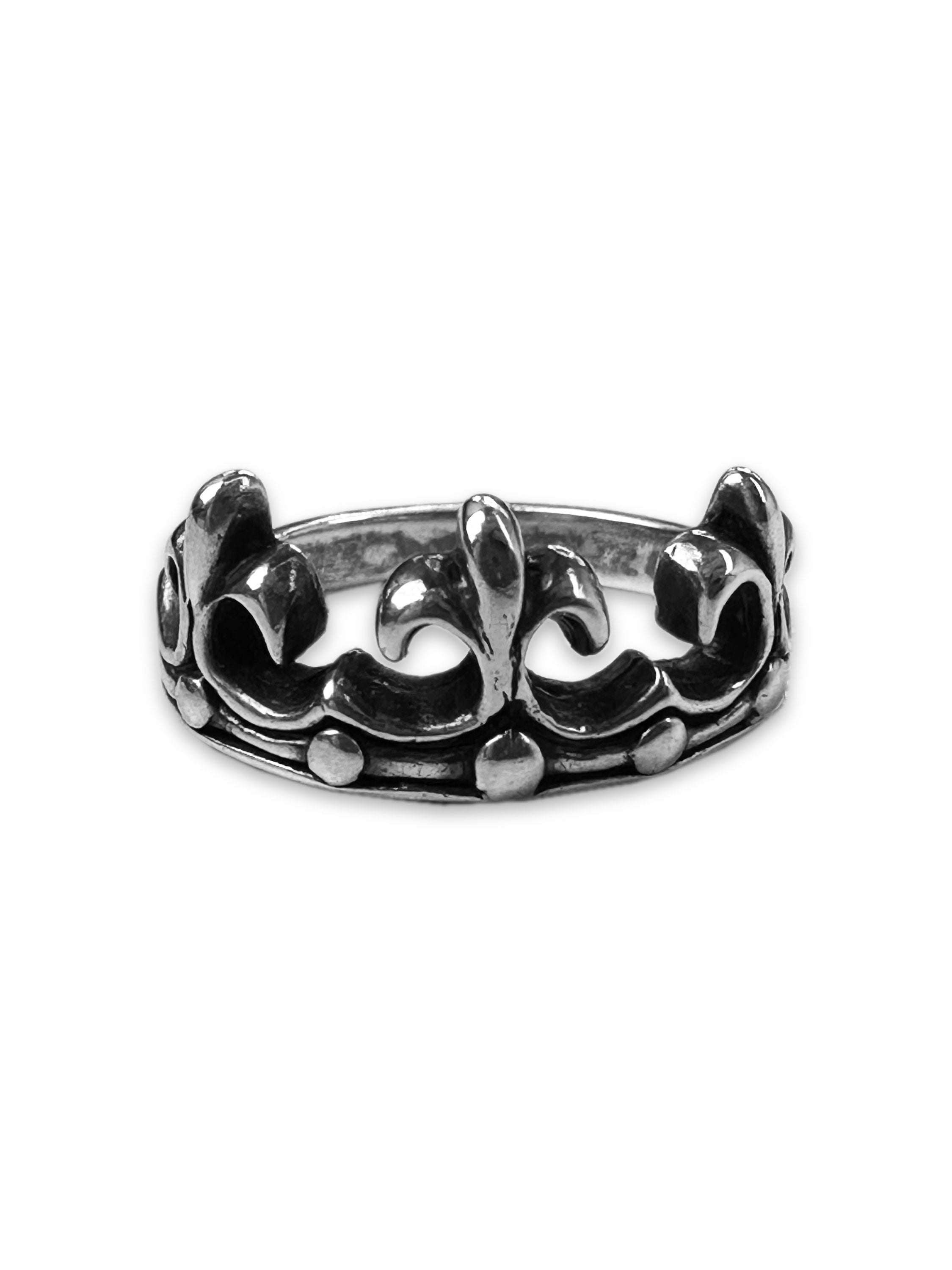 90s A&G Rock ‘n Roll Couture ‘Crown’ .925 Silver Ring