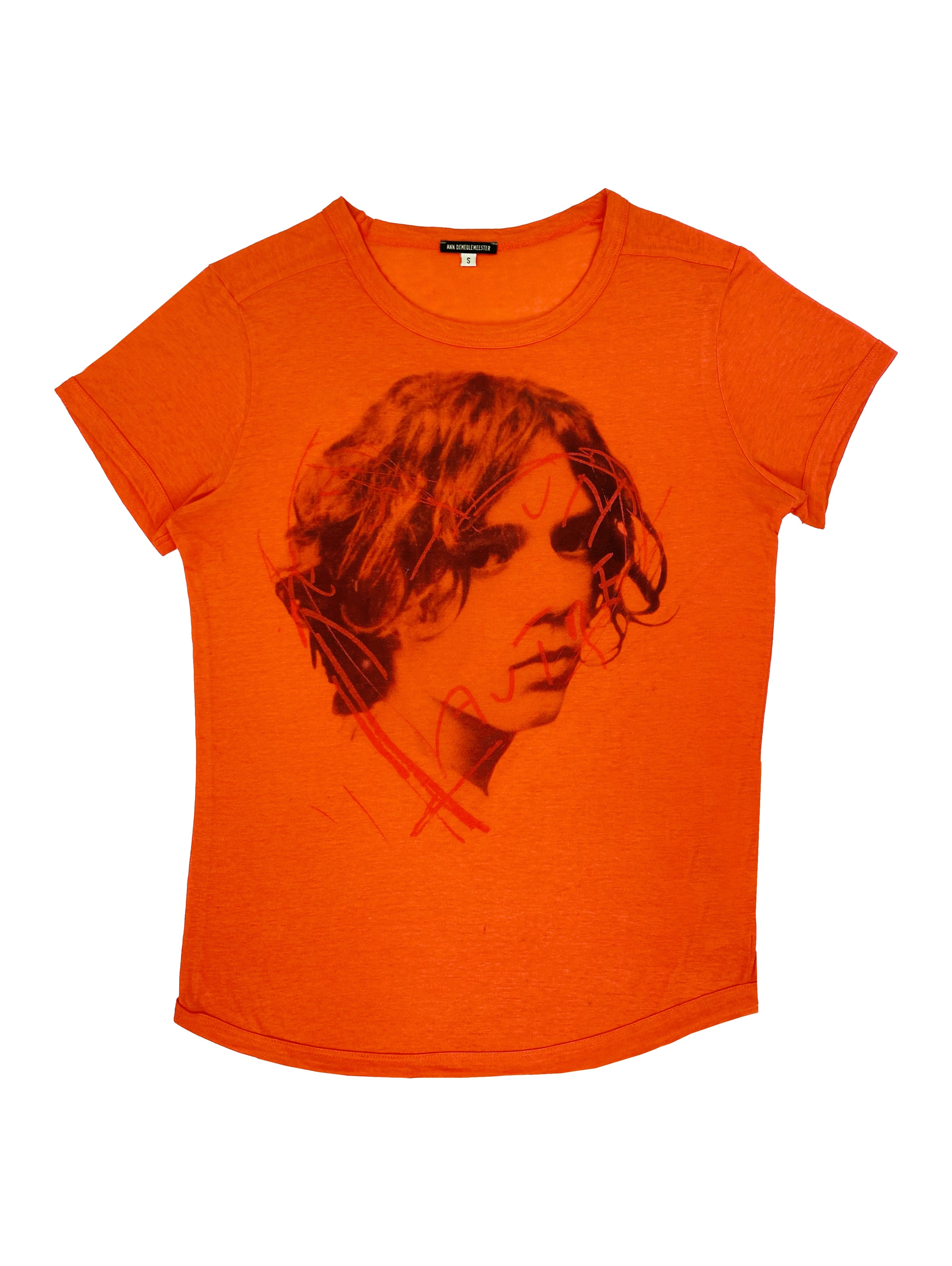 Ann Demeulemeester “Je Est Un Autre” Abstract Face T-Shirt