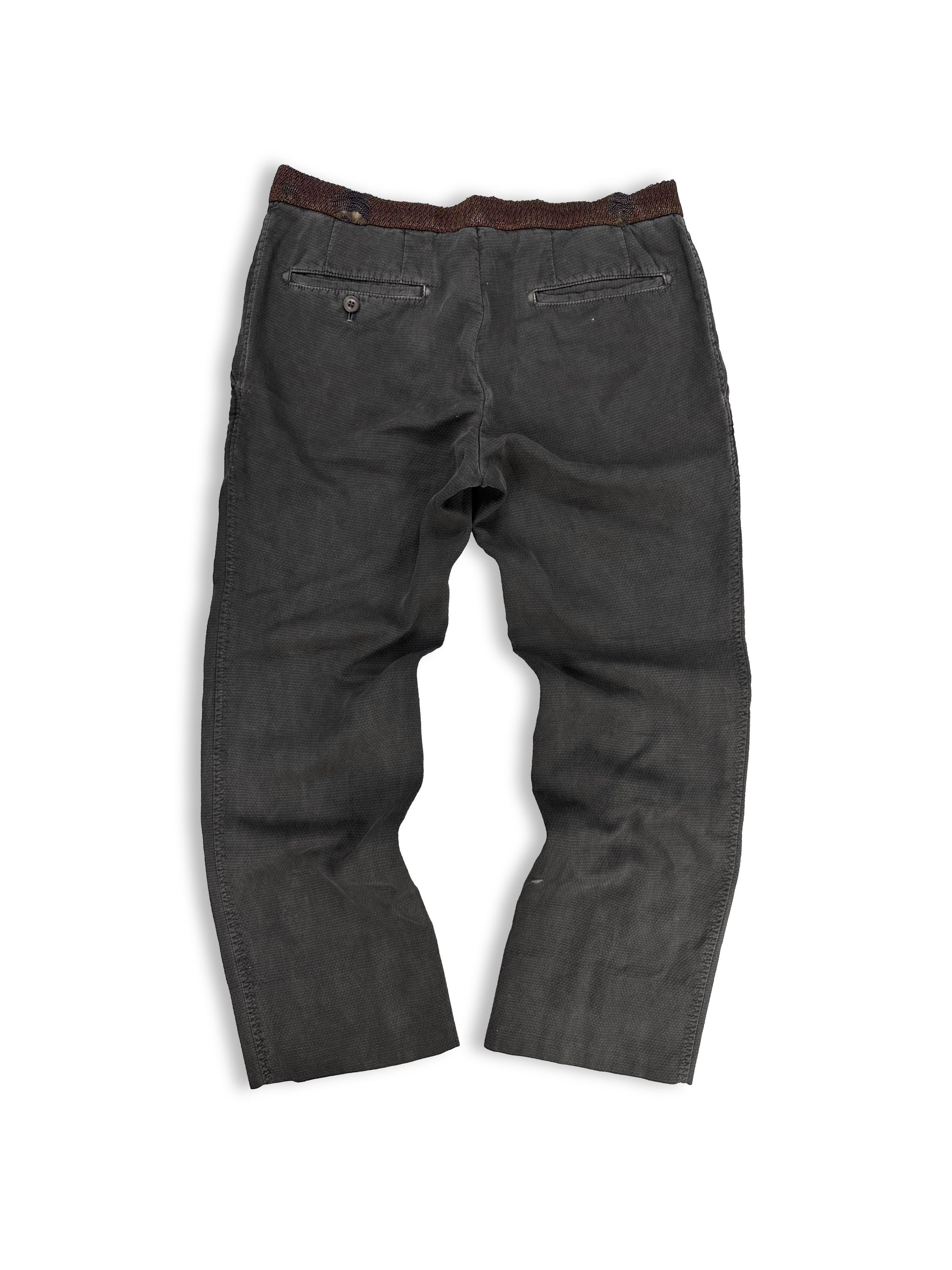 Kimimori Morishita Chain Waistband Ash Grey Trousers