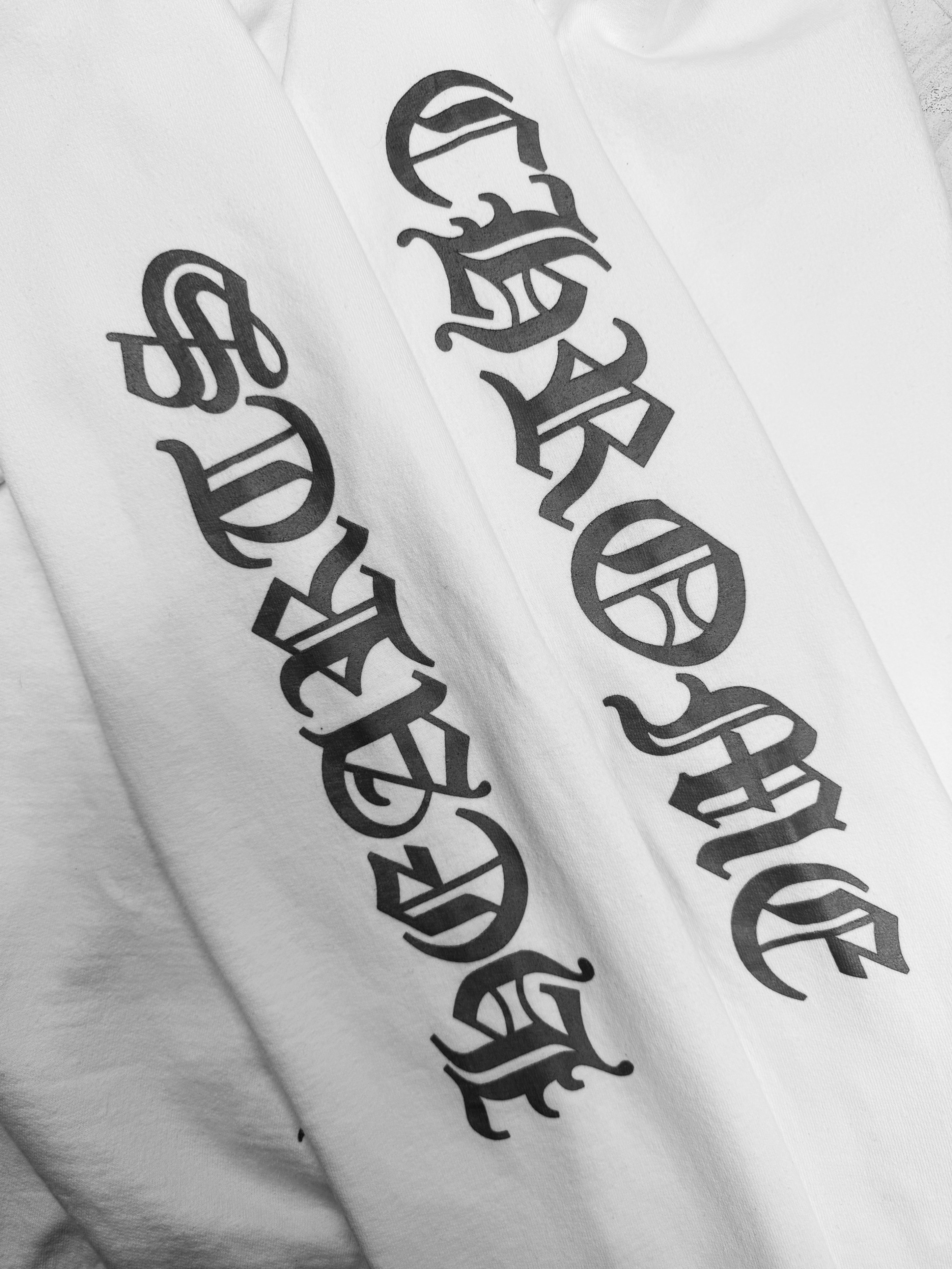 Chrome Hearts Miami Exclusive Horseshoe Logo White Hoodie