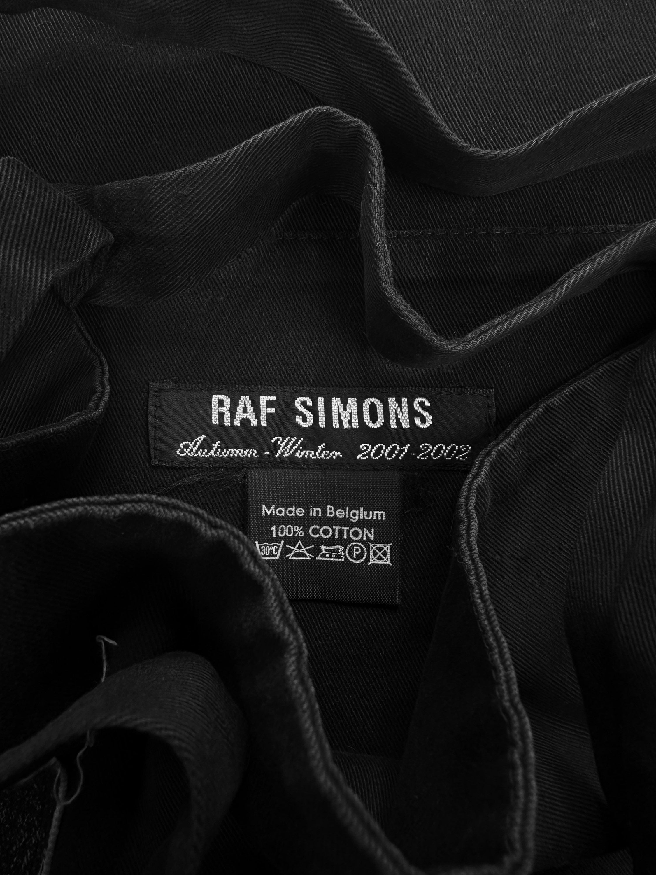 AW01 Raf Simons ‘Riot, Riot, Riot’ Patchwork Crossbody Tote Bag