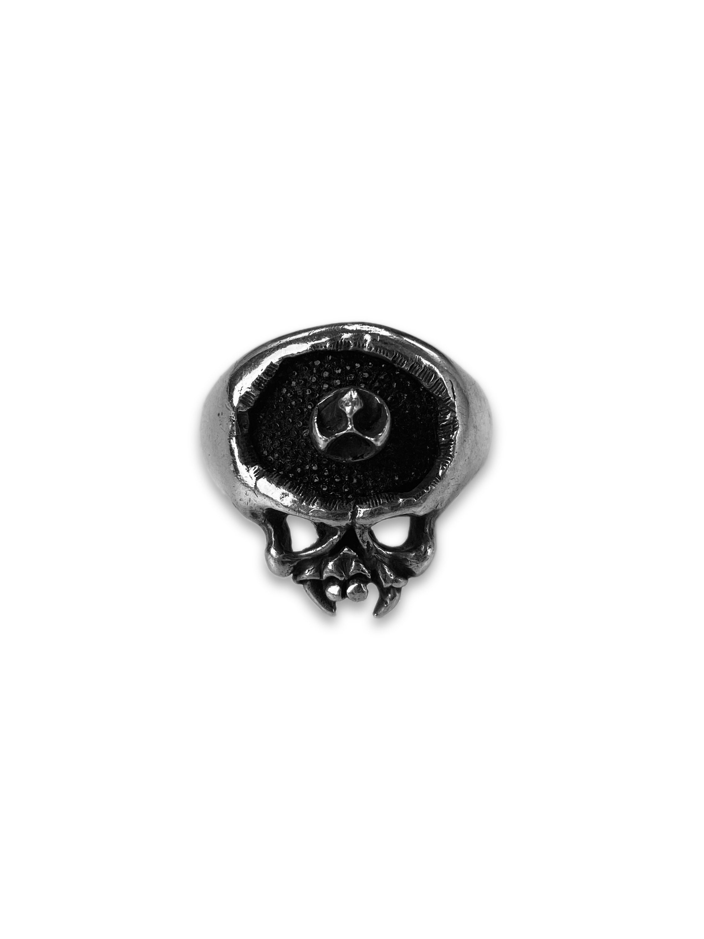 90s A&G Rock n’ Roll Couture ‘Skull’ .925 Silver Ring