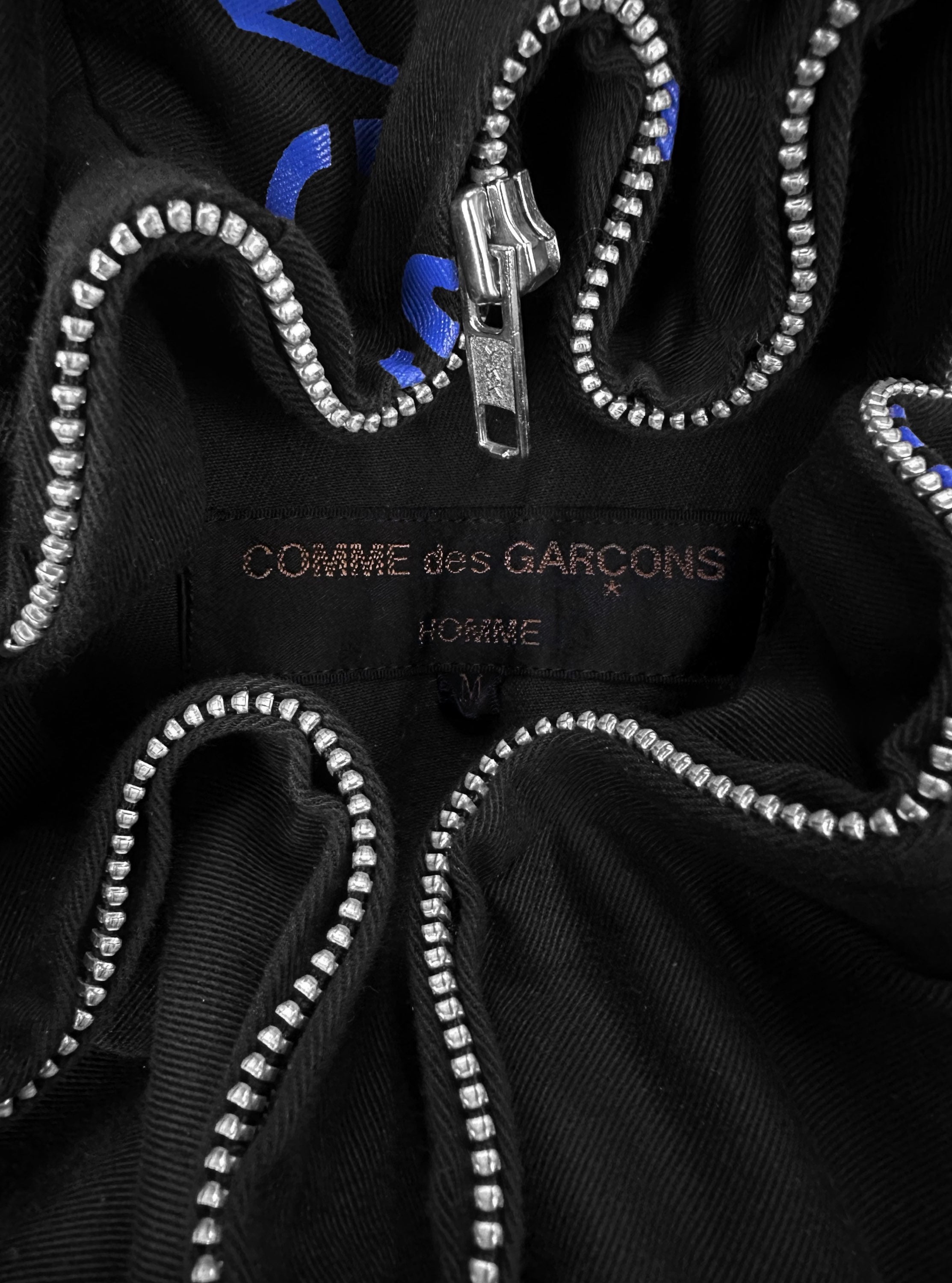 AW01 Comme des Garçons ‘Split’ Logo Hooded Work Jacket