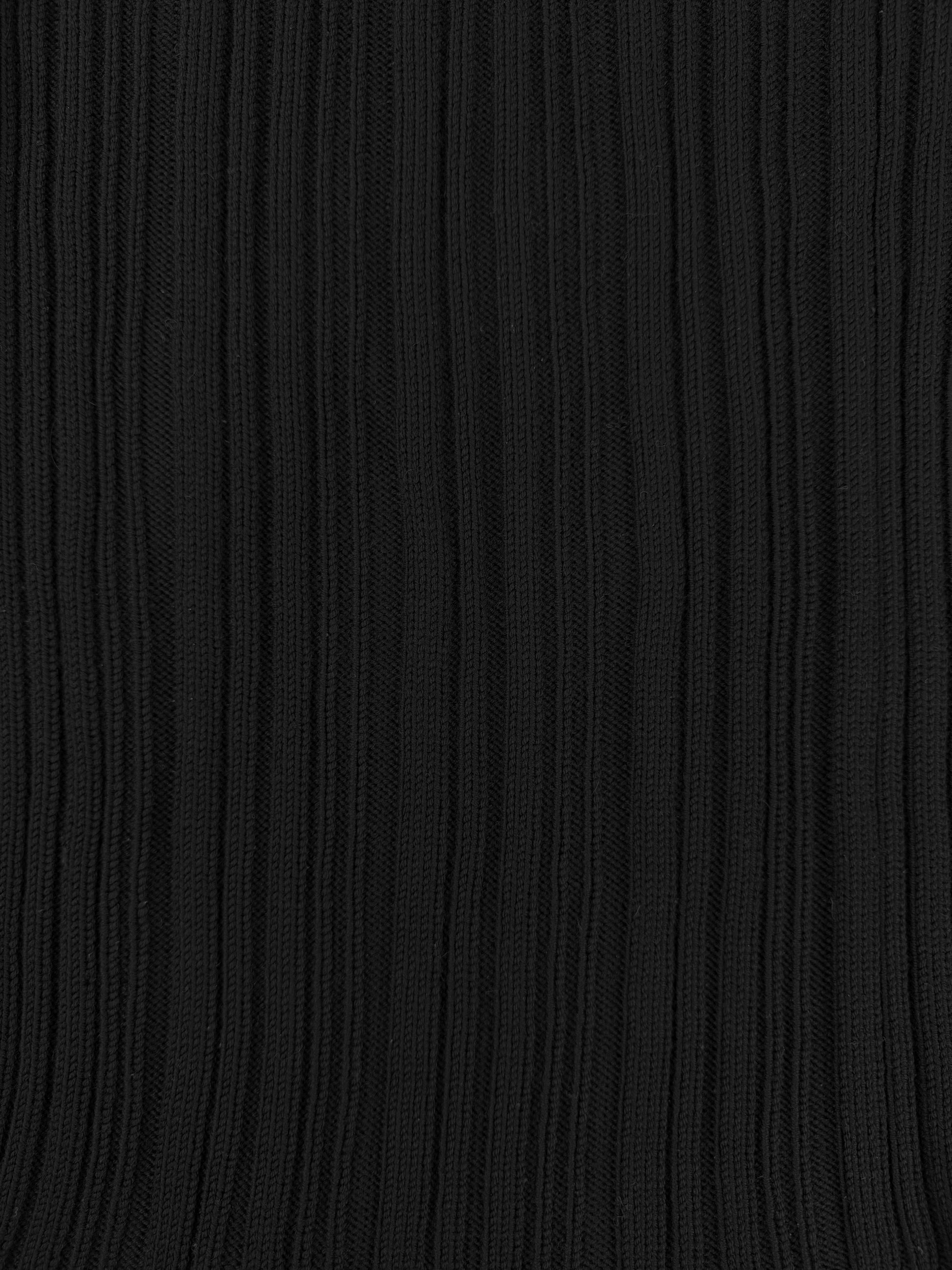 Chrome Hearts Heavy Weight Ribbed Dagger Side Zip Knitted Sweater