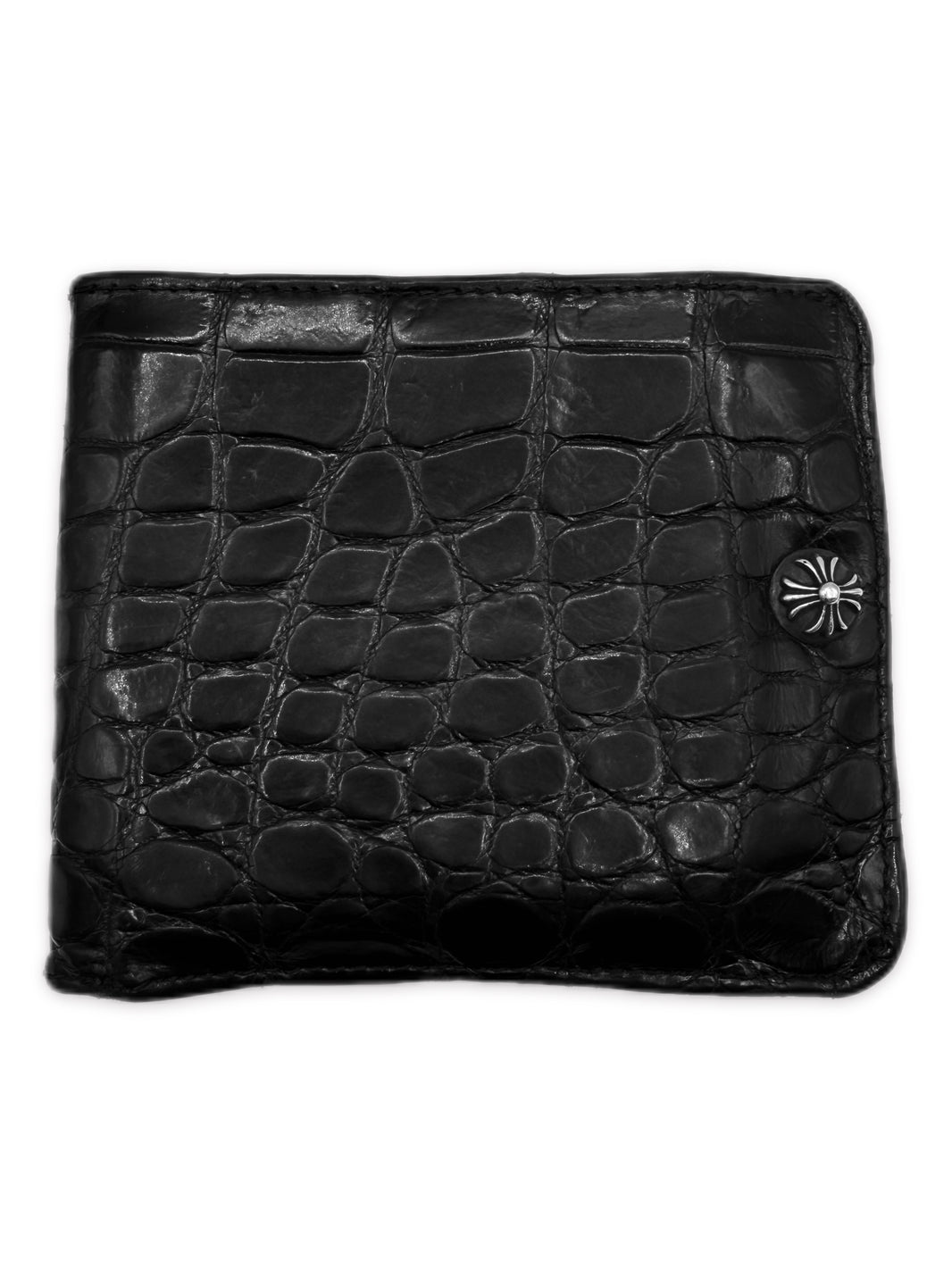 Chrome Hearts Alligator Black Leather Bifold Wallet