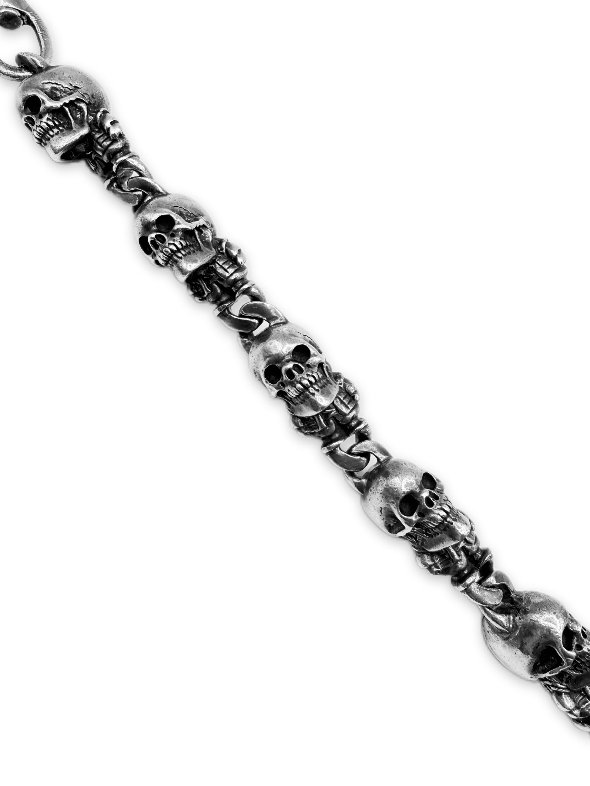 Chrome Hearts XL Delphino Foti 21.5 in Double Lobster .925 Silver Wallet Chain