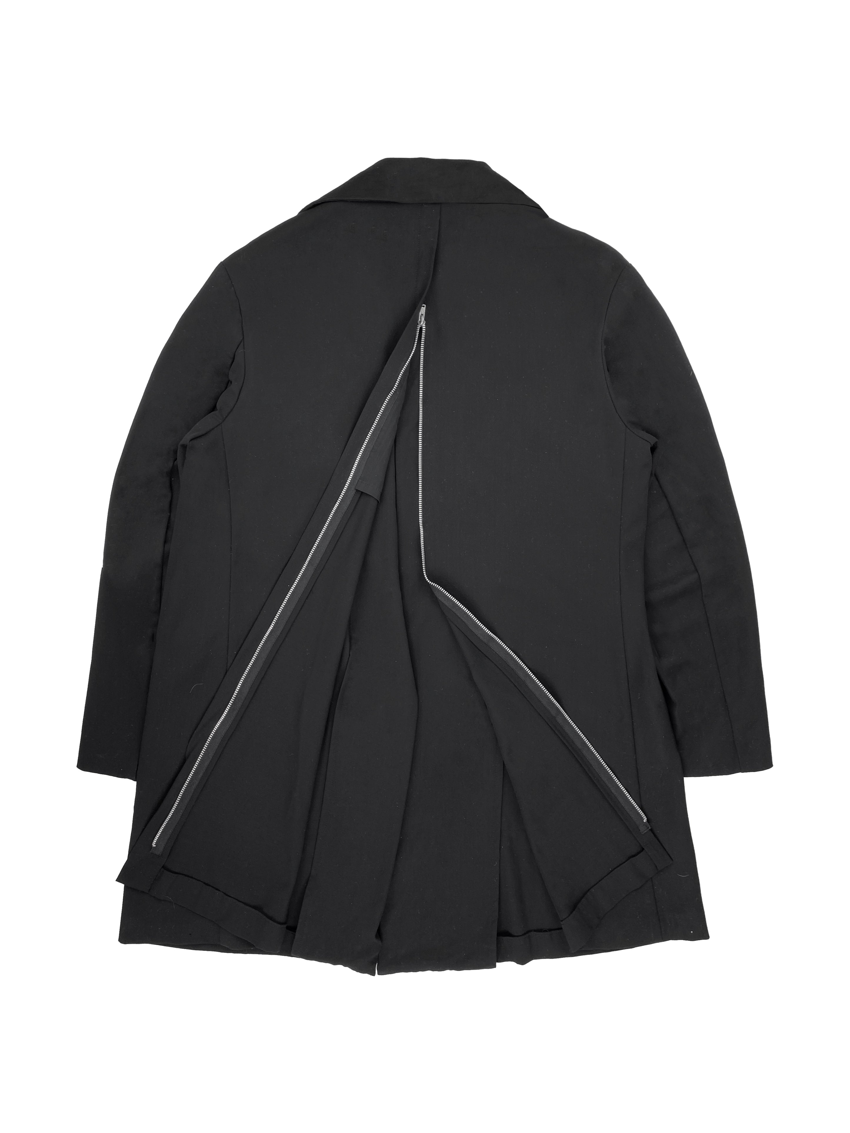 SS99 Yohji Yamamoto Back Zip Collared Trench Coat