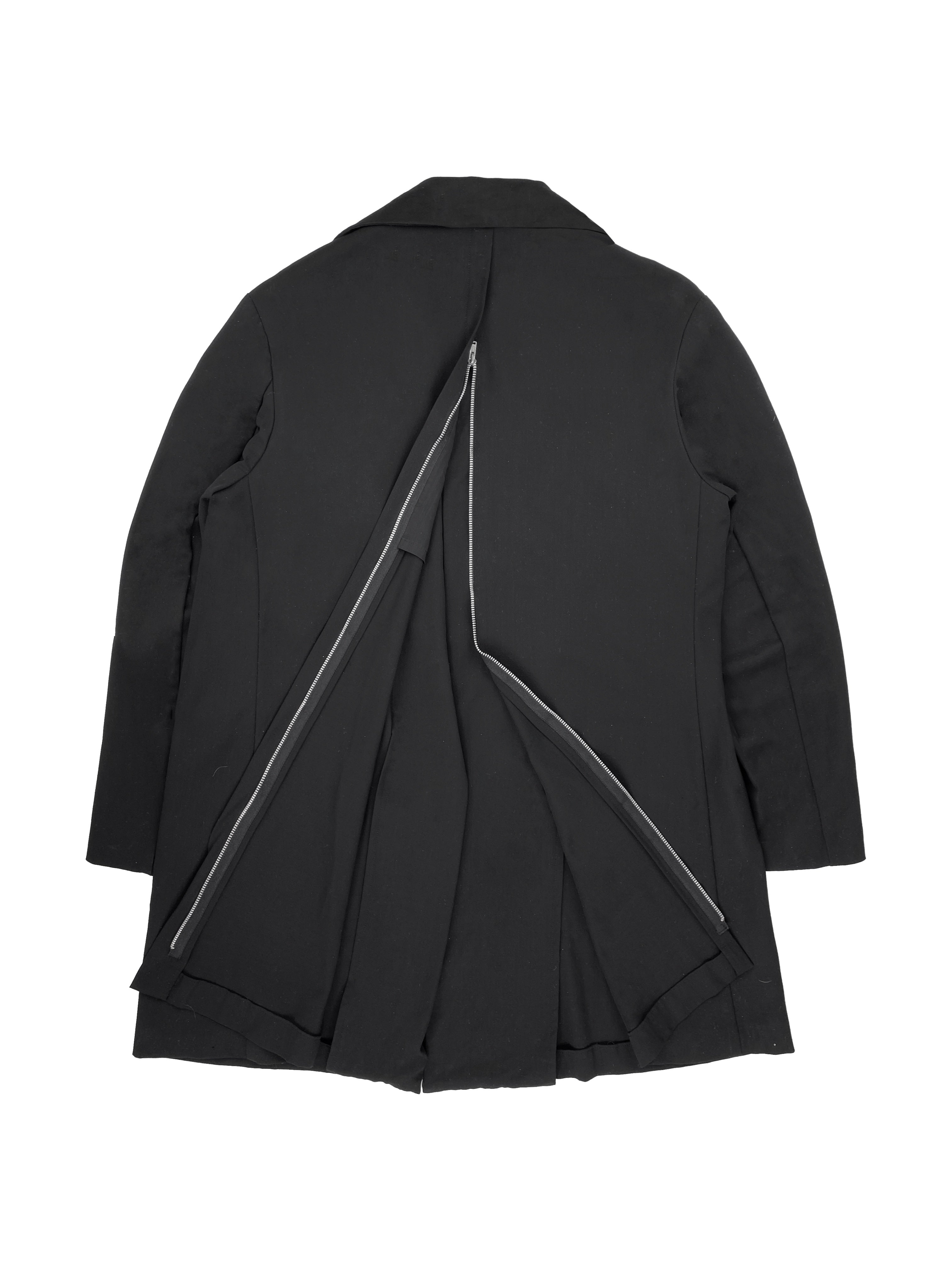SS99 Yohji Yamamoto Back Zip Collared Trench Coat