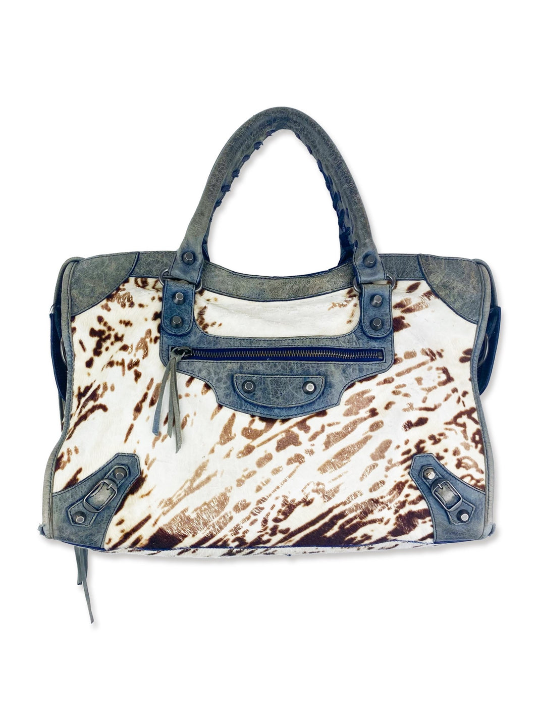 Balenciaga 10th Anniverary Cow Hide Full Size City Bag