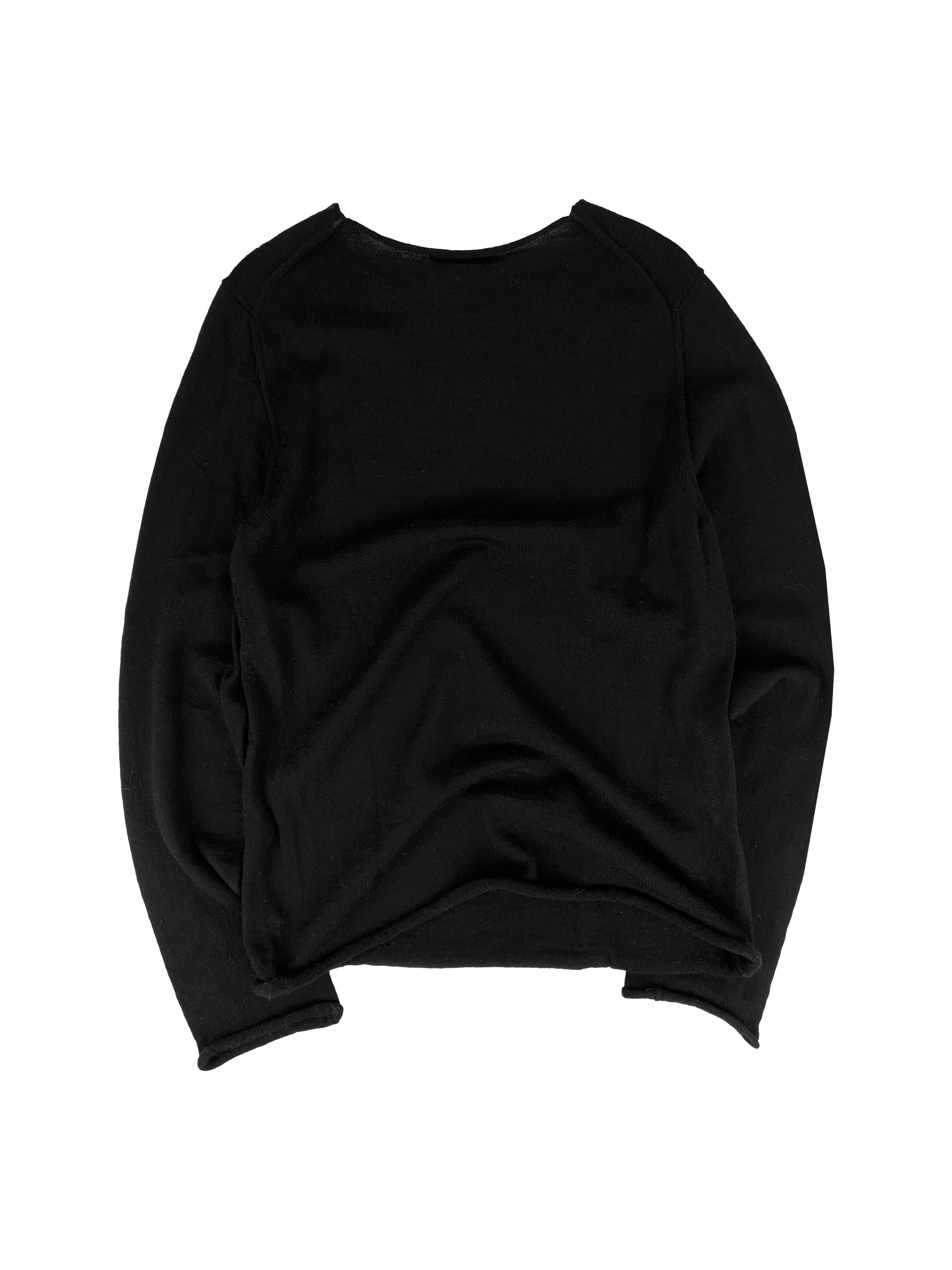 Comme des Garçons ‘Live Free’ Slogan Knitted Sweater