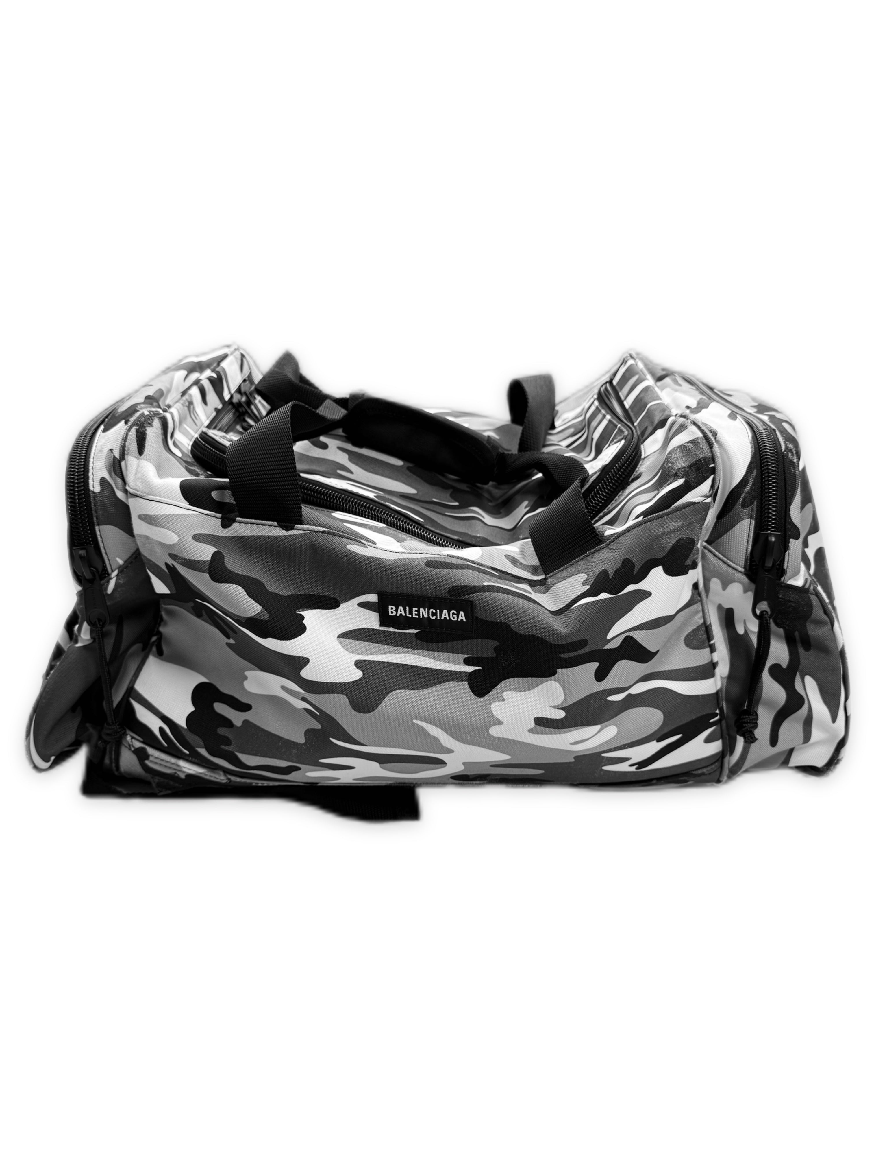 AW21 Balenciaga ‘Snow Camo’ Convertible Duffle  Backpack