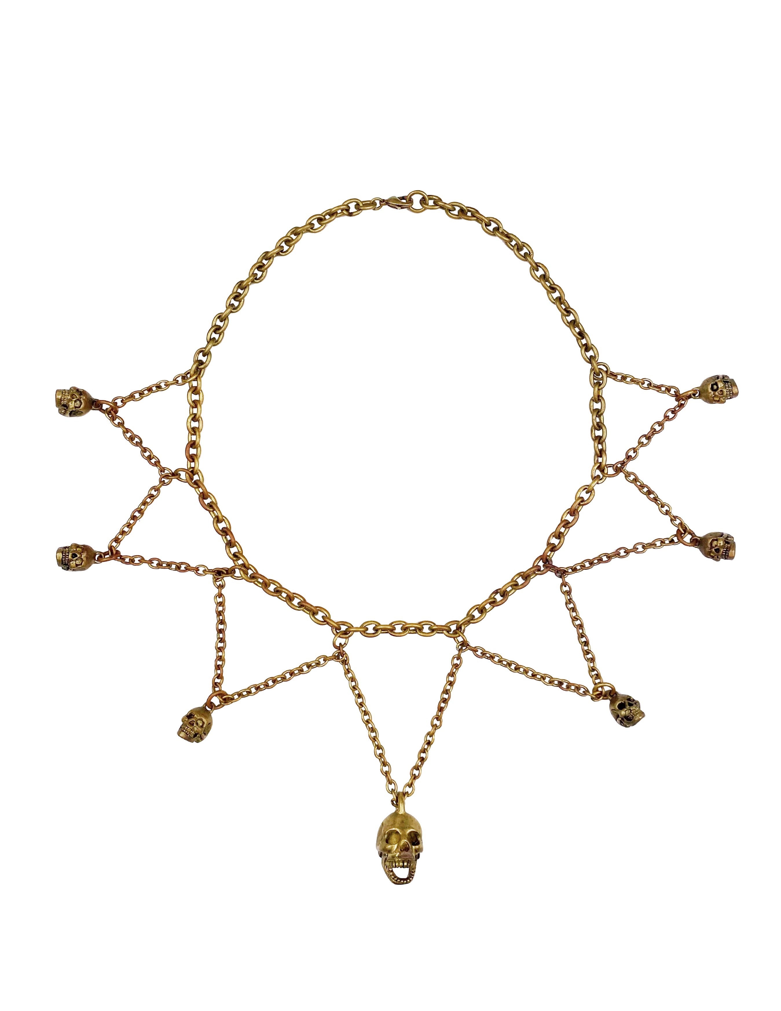FW06 Number (N)ine x Jam Home Made Multi Skull Gold Chain