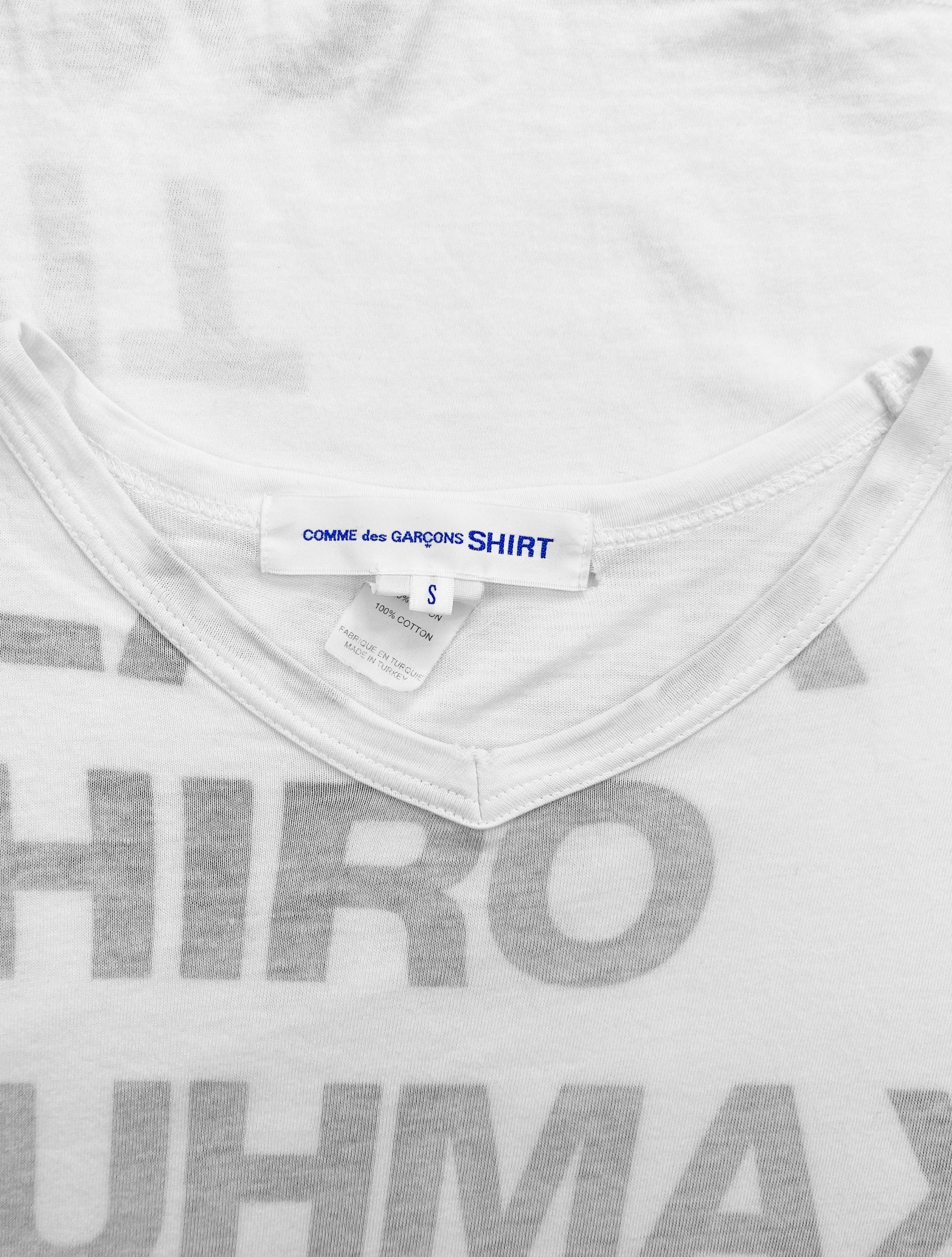 Comme des Garçons SHIRT ‘Script’ Reversible T-Shirt