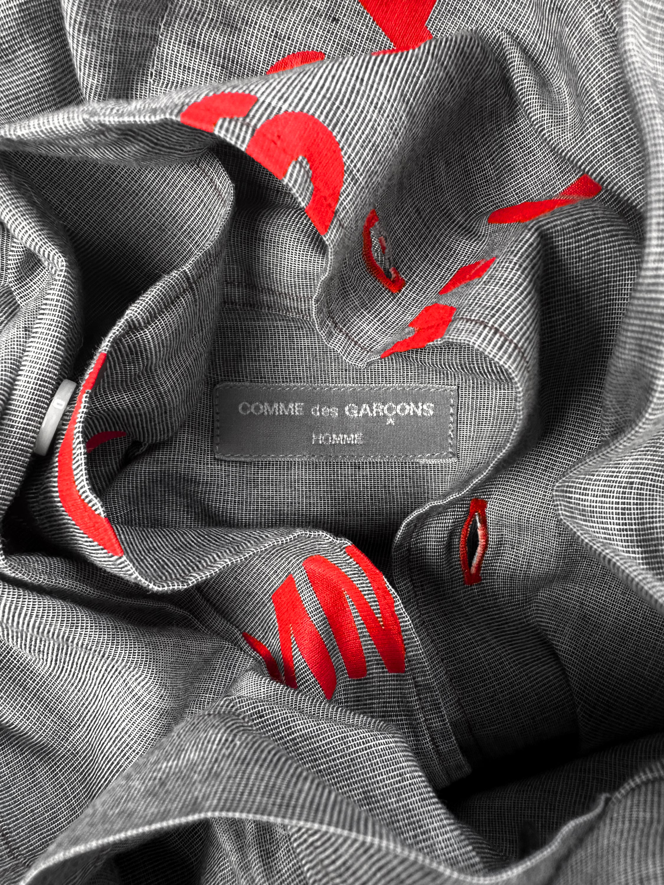 AW01 Comme des Garçons Homme Plus ‘Split Logo’ Long Sleeve