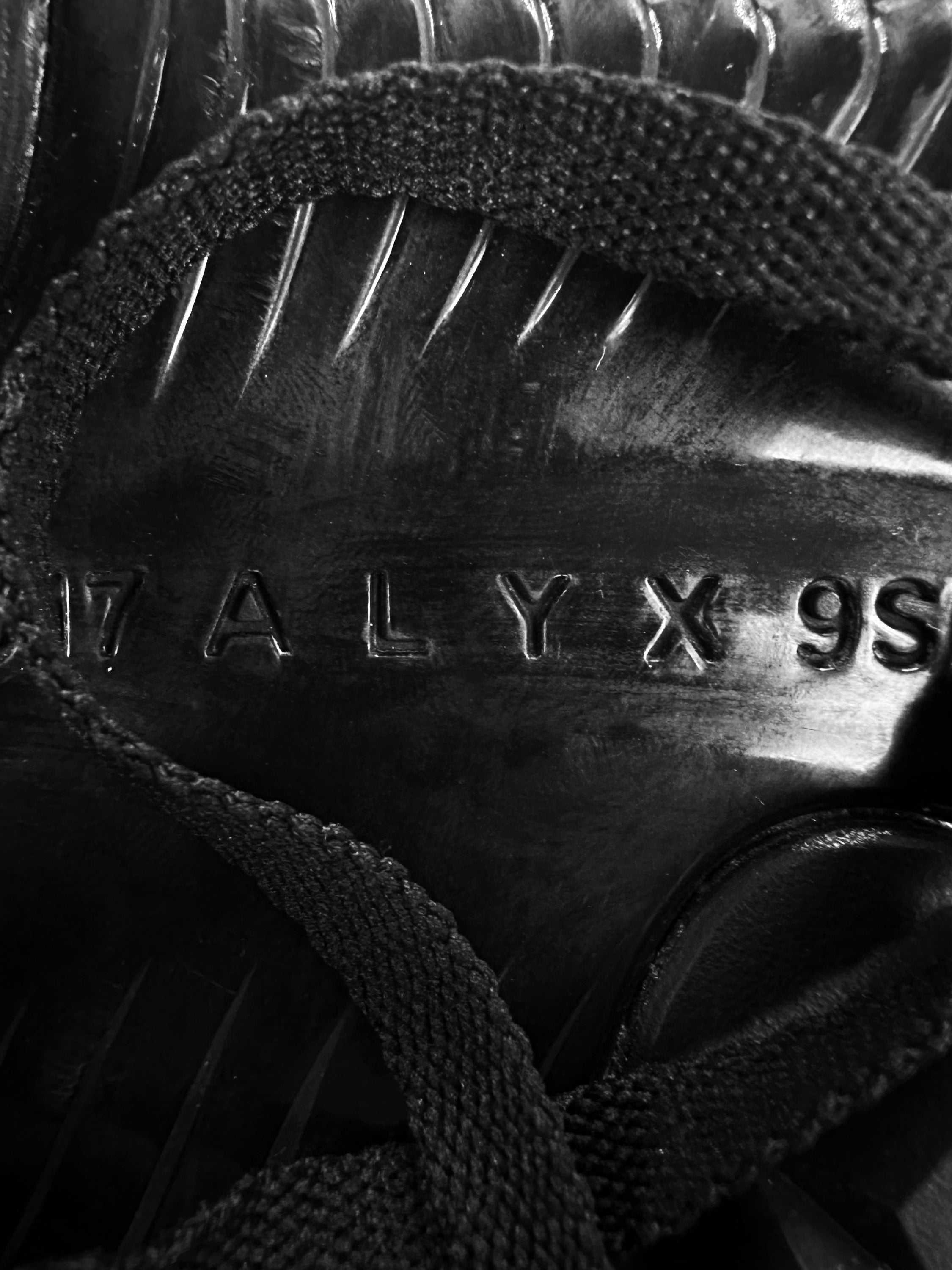 1017 Alyx 9SM ‘Indivisible’ Black Vibram Leather Sneakers
