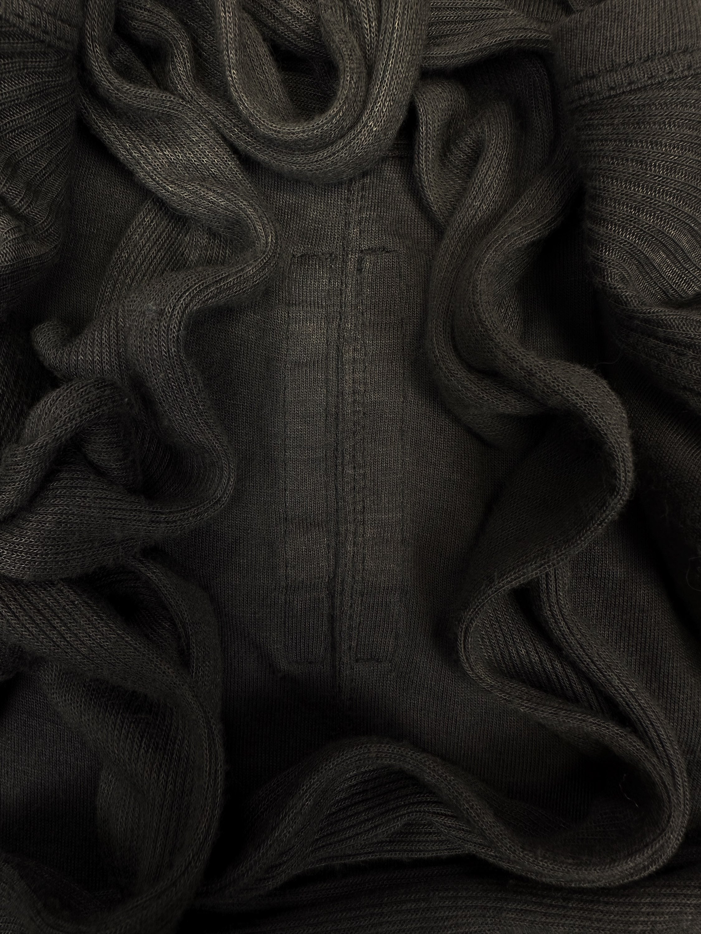 AW12 Rick Owens ‘Mountain’ Elongated Skin Fitting Long Sleeve Shirt