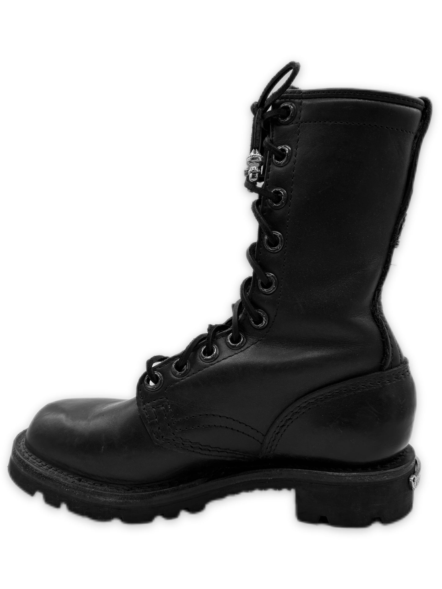 Chrome Hearts x Wesco Stomper Black Leather Hi-top Dagger Boots