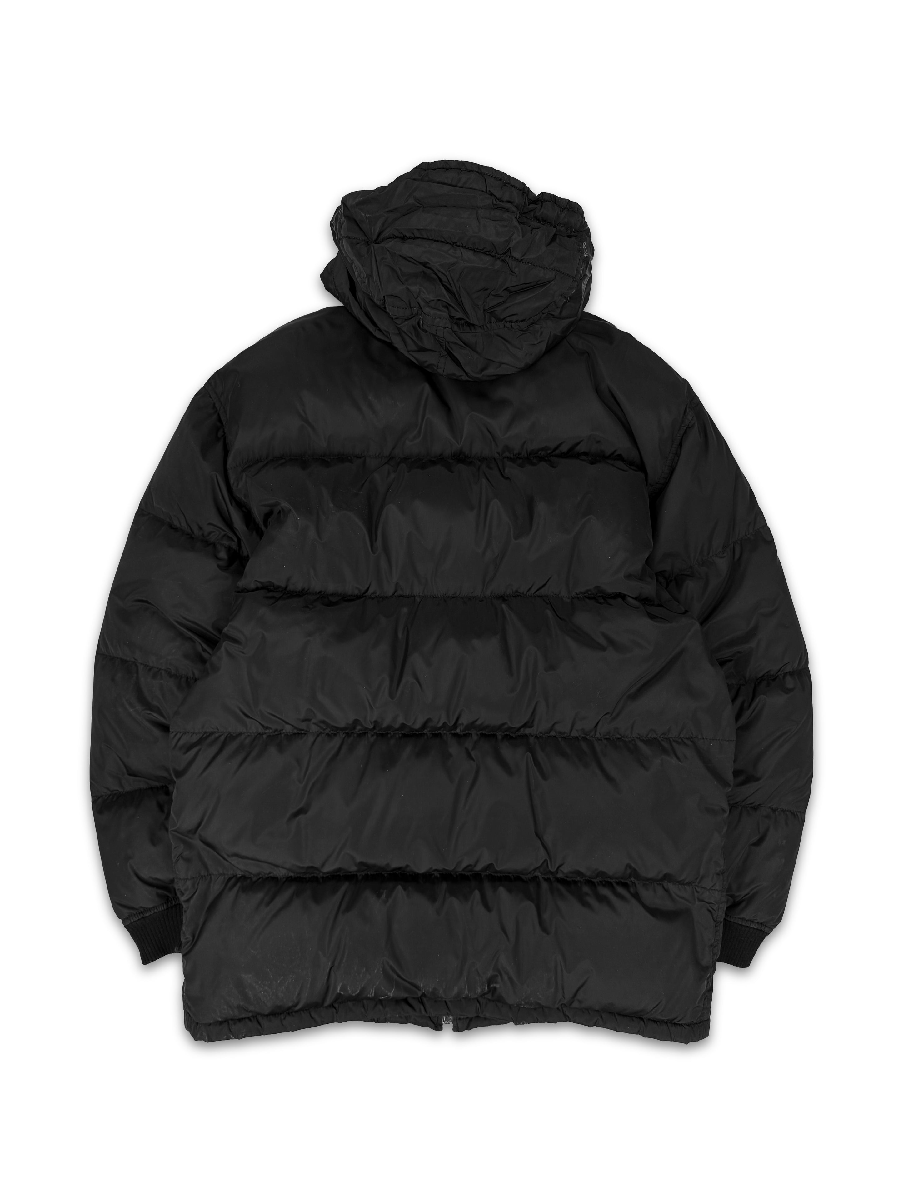 Prada Black Multi Pocket Stow Hood Puffer Jacket