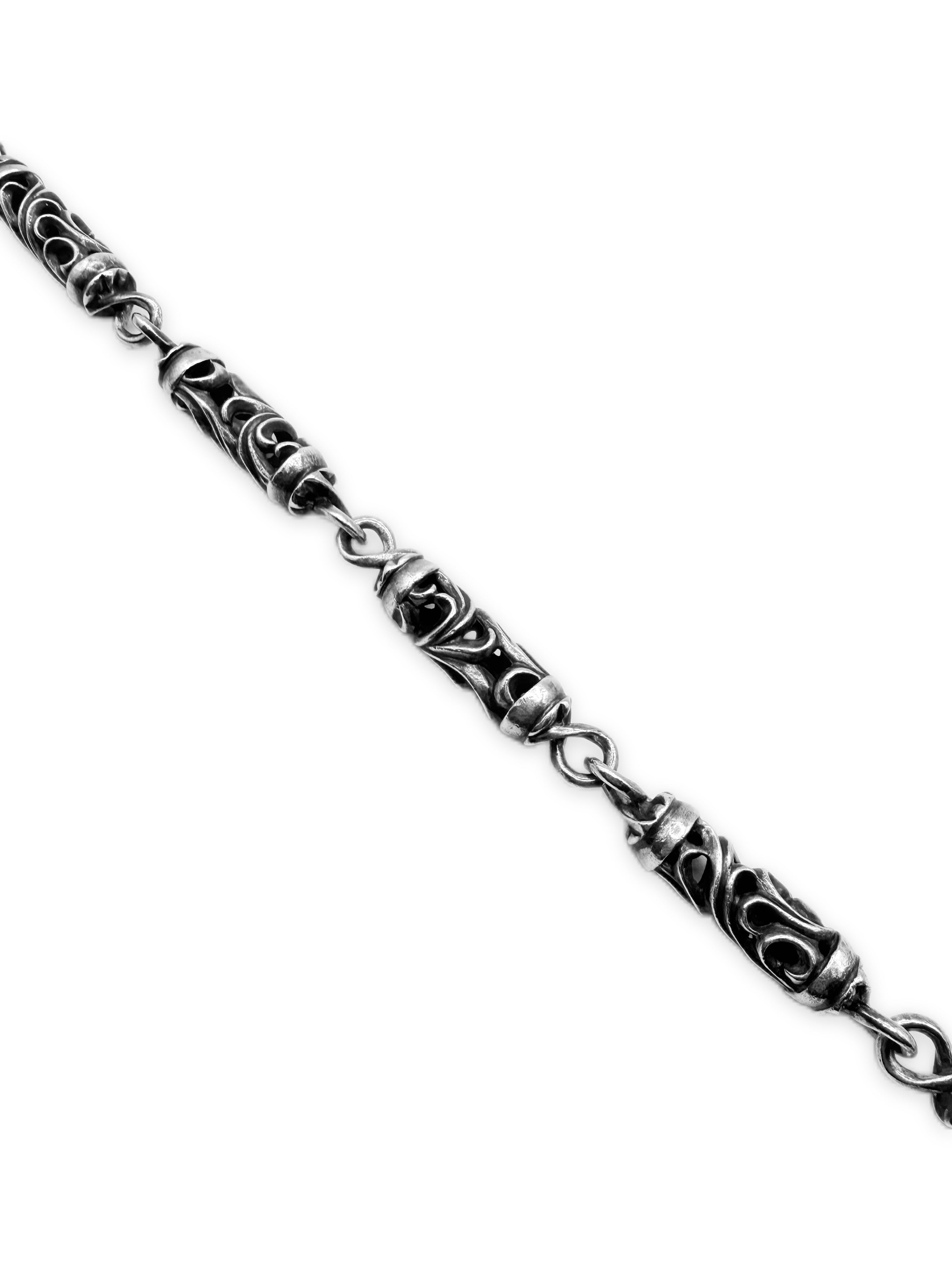 Chrome Hearts Roller Barrel 31 in Double Lobster Clasp .925 Wallet Chain