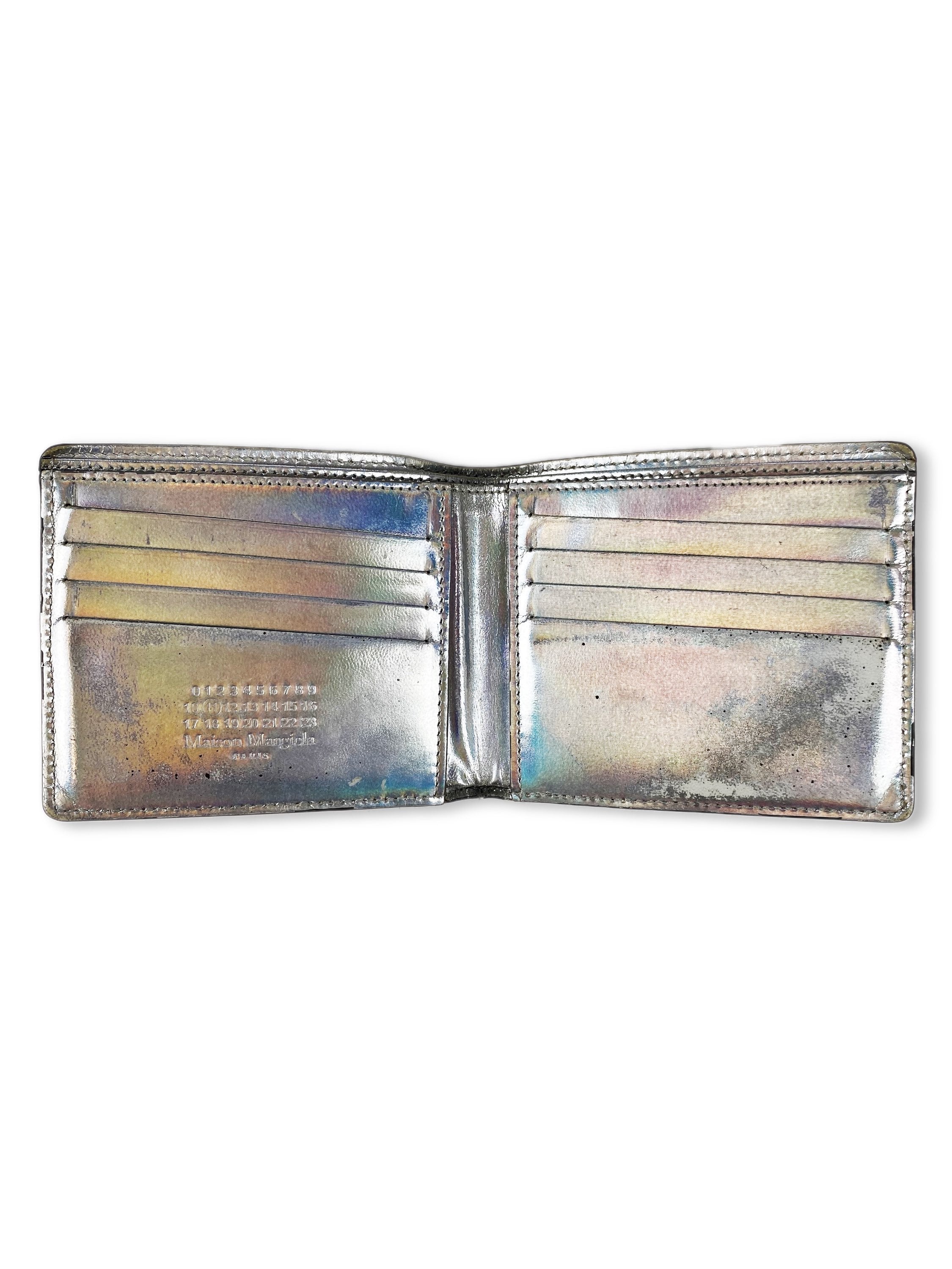 00s Maison Margiela Iridescent Bifold Four Stitch Wallet