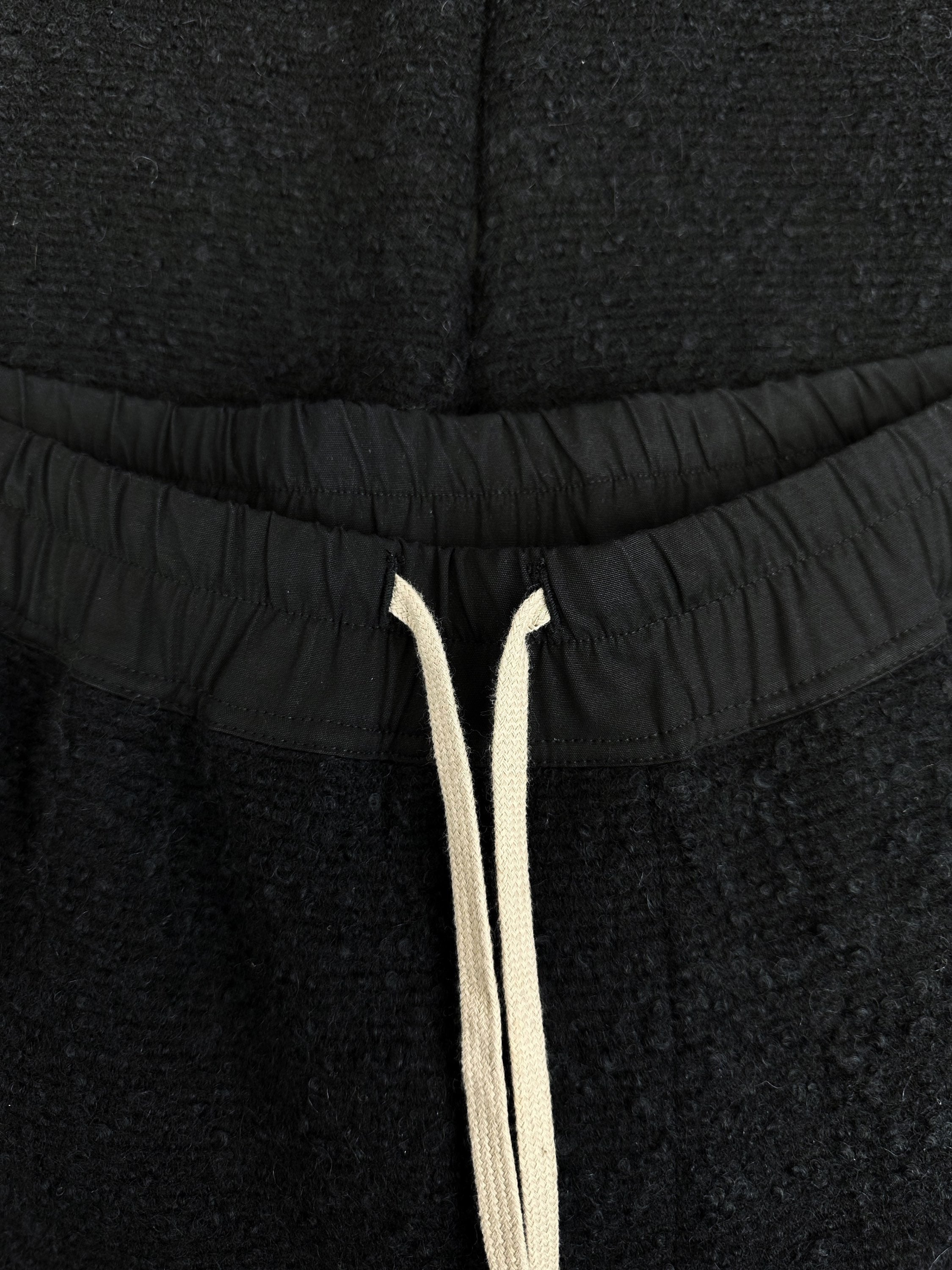 AW15 Rick Owens ‘Sphinx’ Black Fleece Elasticated Cropped Pants