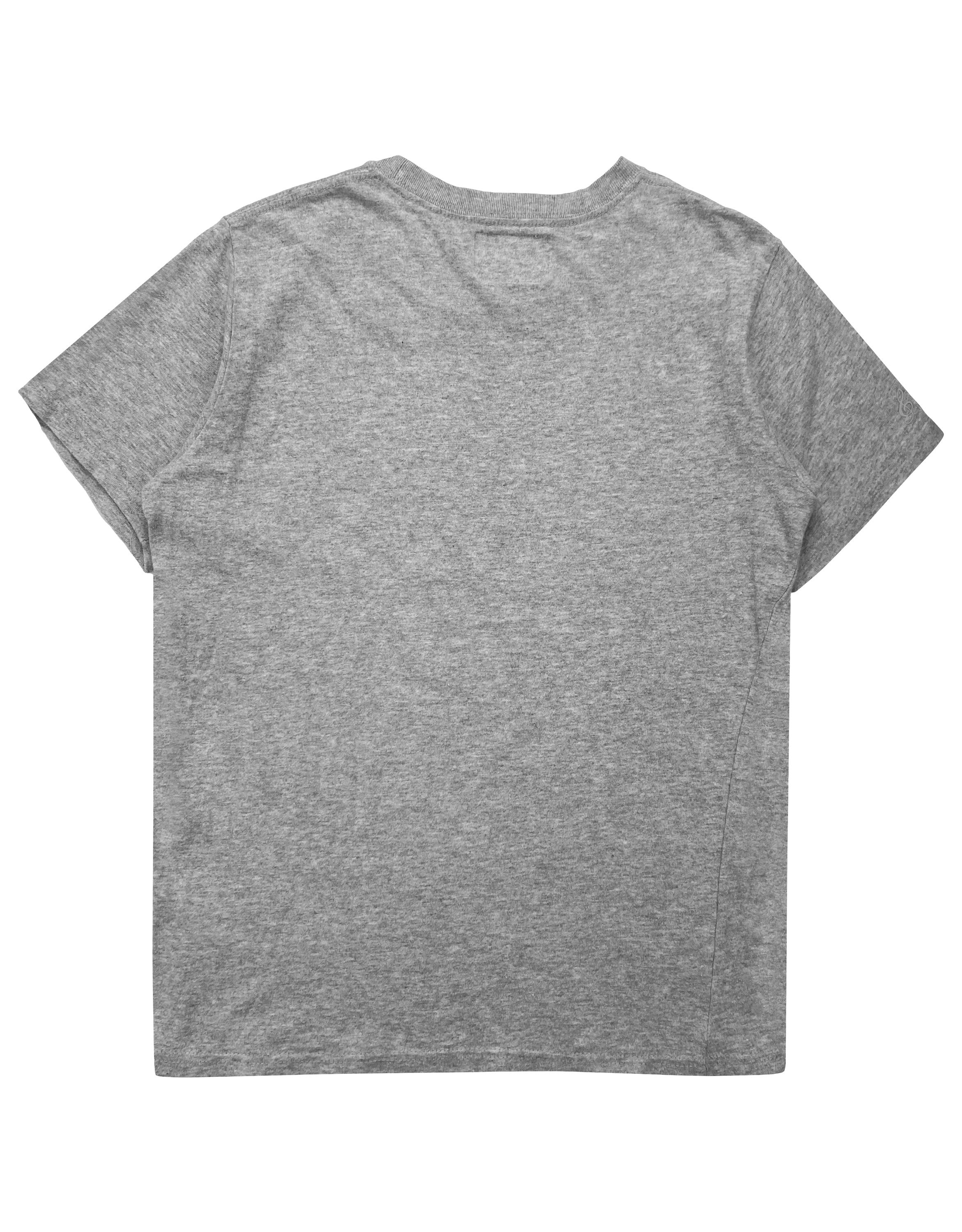 Number (N)ine Cheetah Print Heather Grey Logo T-Shirt