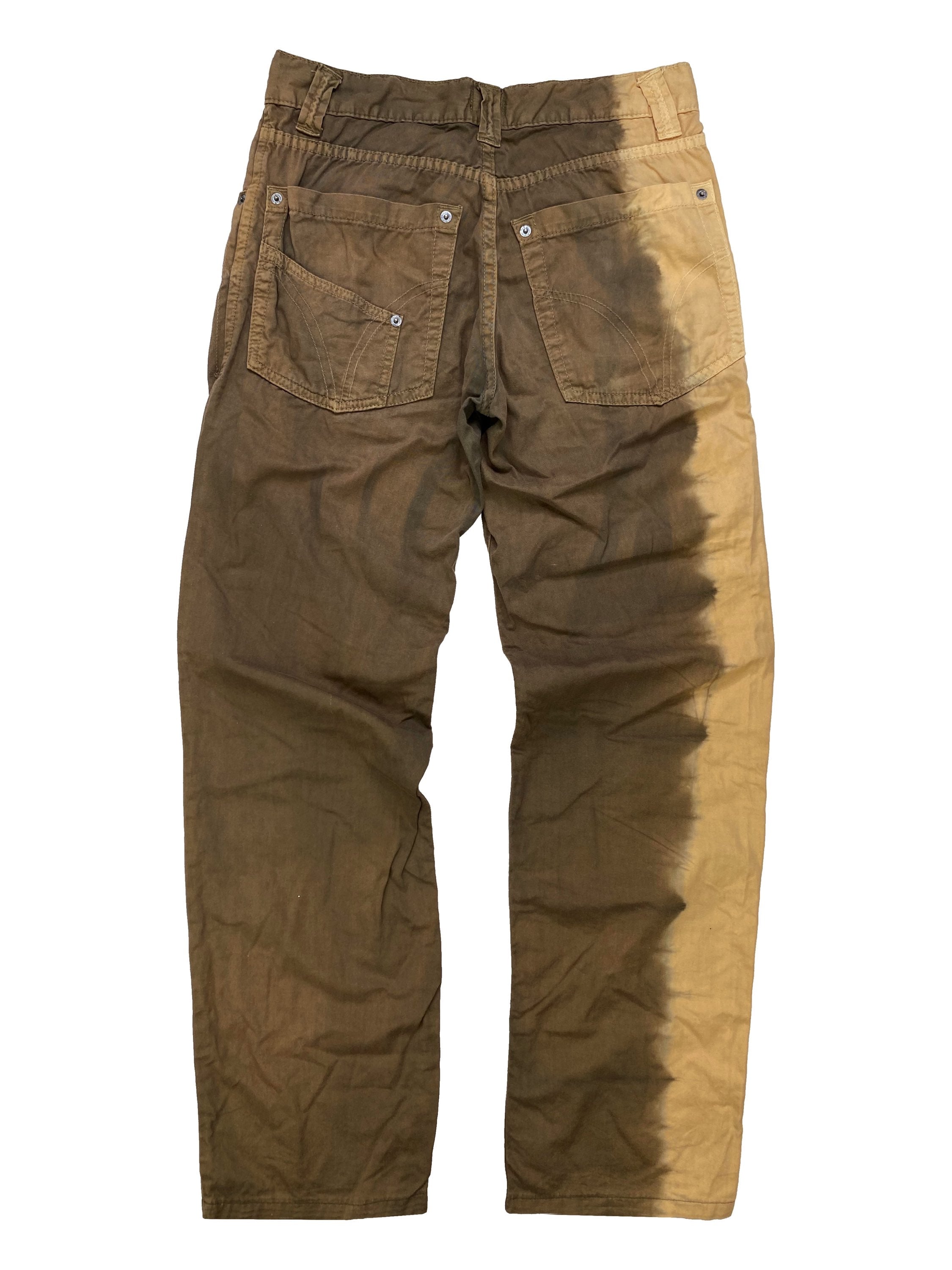 00’s Dolce &amp; Gabbana Gradient Ombré Print Tonal Pants
