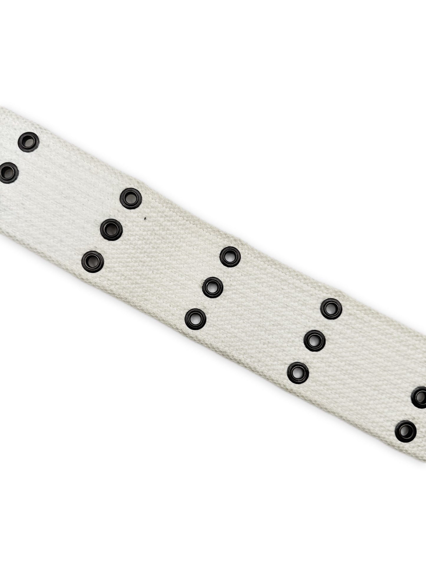 AW01 Raf Simons ‘Riot Riot Riot’ White Eyelet Combat Belt