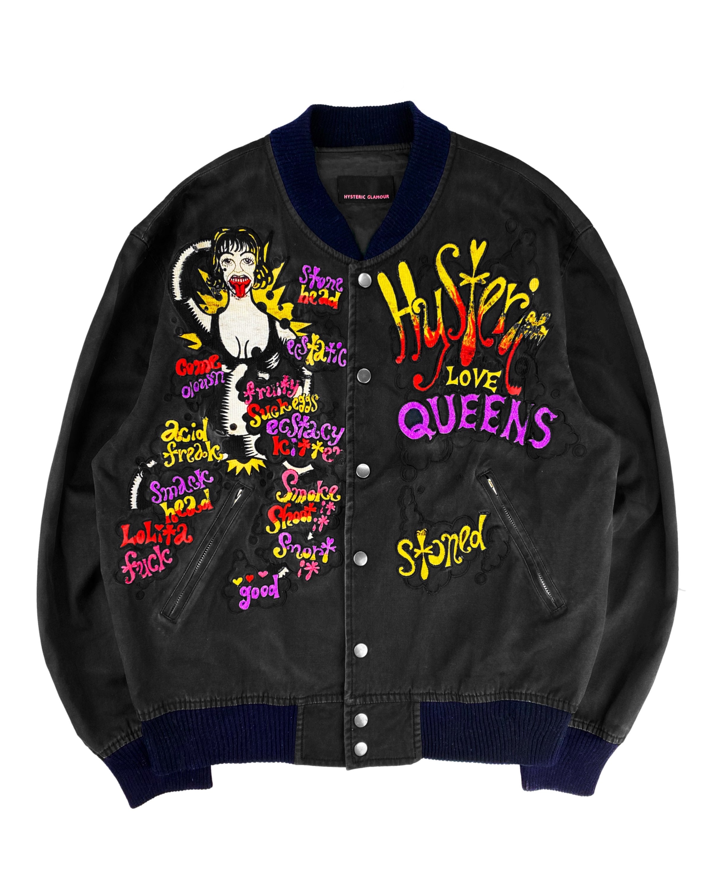 90s Hysteric Glamour ‘Pothead Punishment’ Ecstasy Bomber Jacket