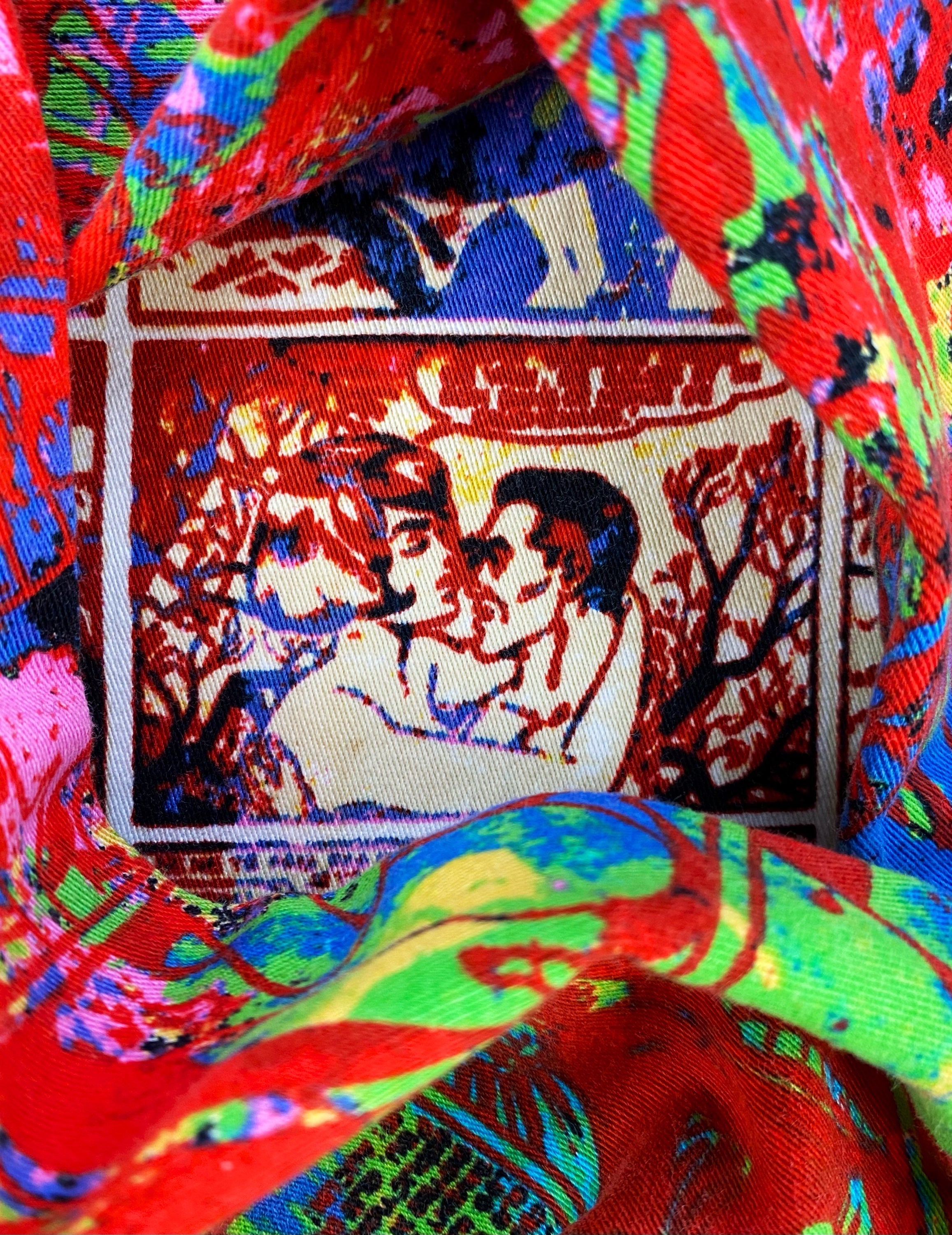 AW95 Jean Paul Gaultier ‘Comic’ Mad Max Full Print Denim