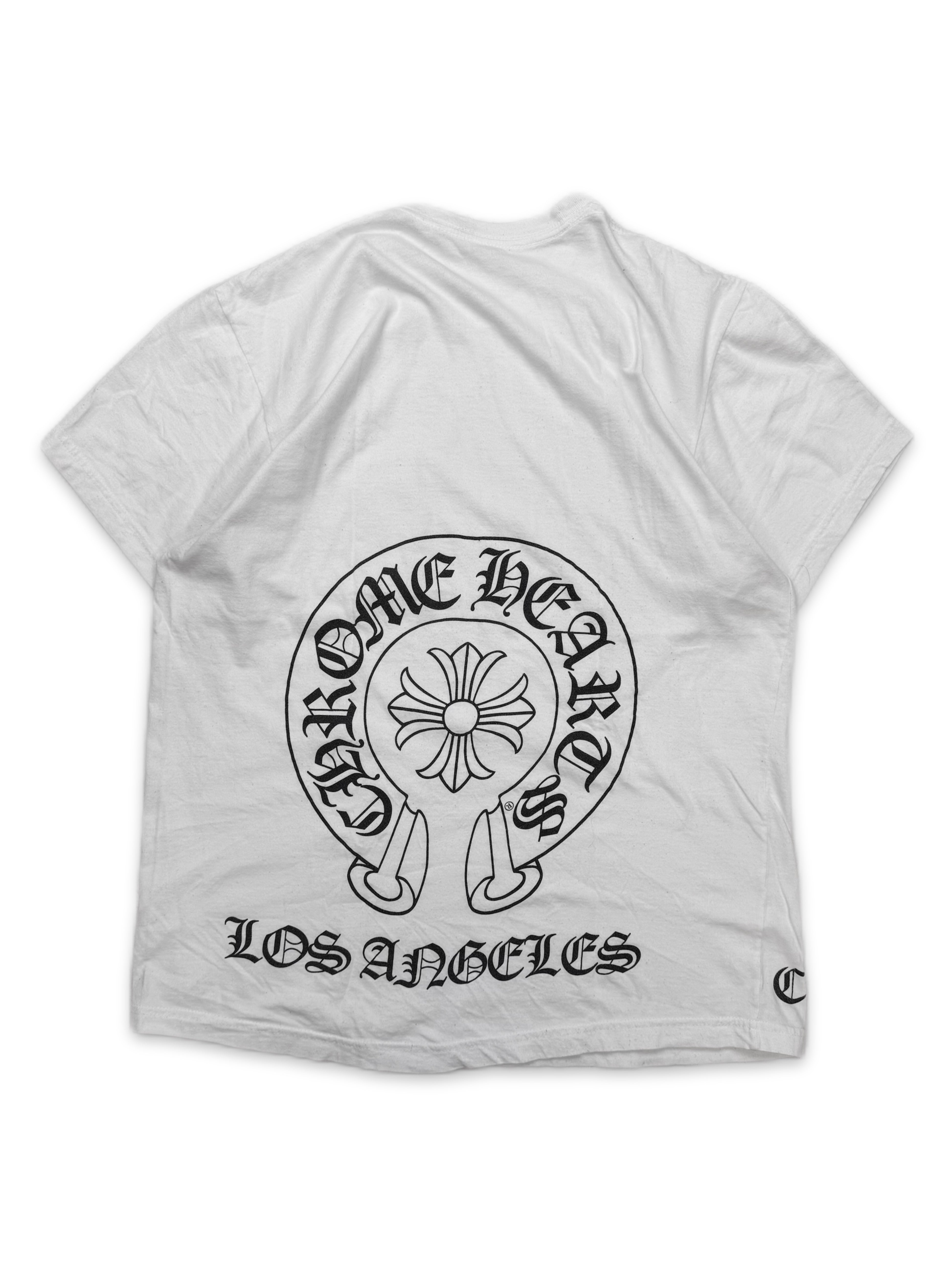 Chrome Hearts ‘Los Angeles’ Exclusive Horse Shoe White T-Shirt