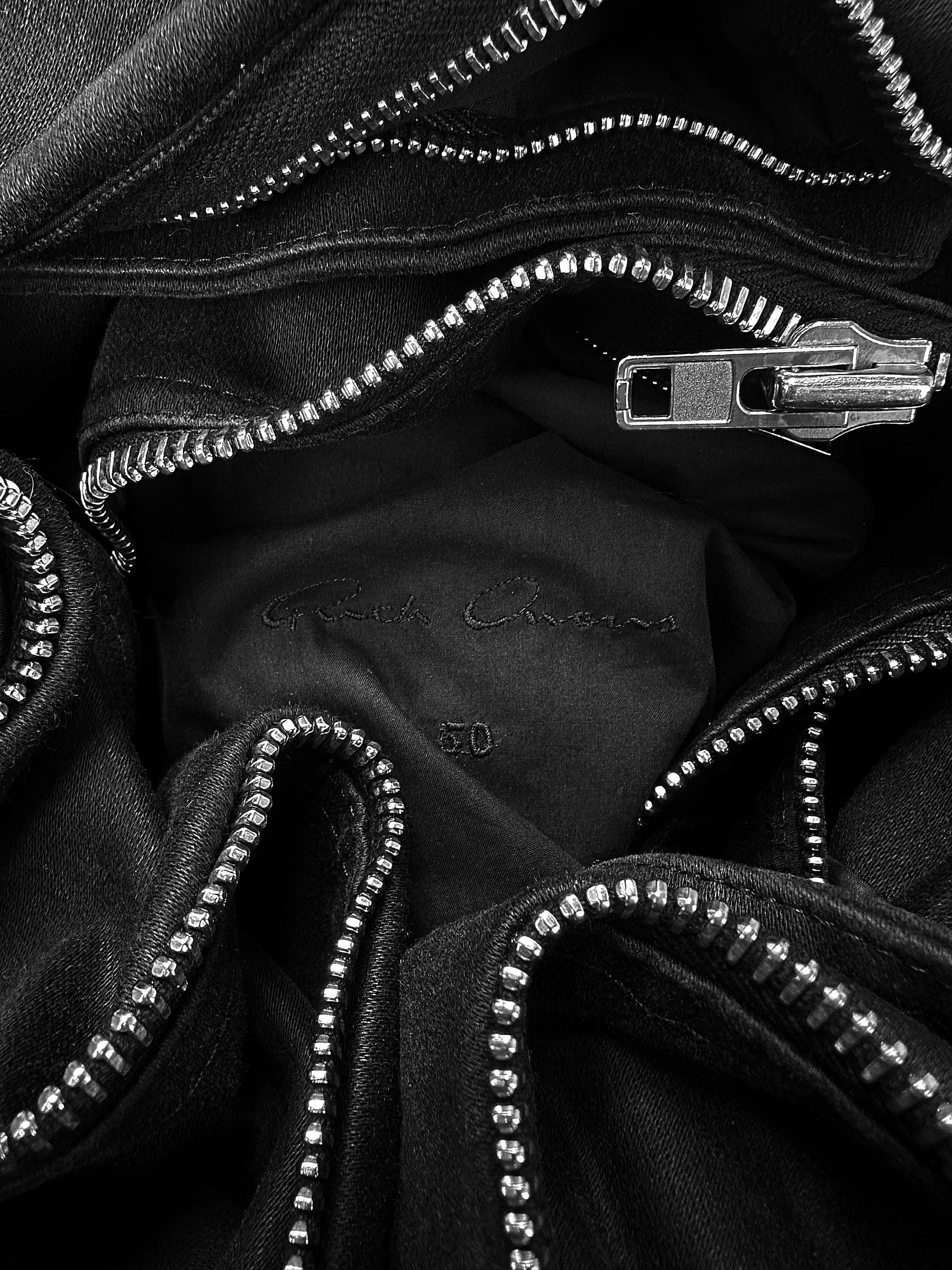 AW14 Rick Owens ‘Moody’ Black Double Breasted Trench Coat
