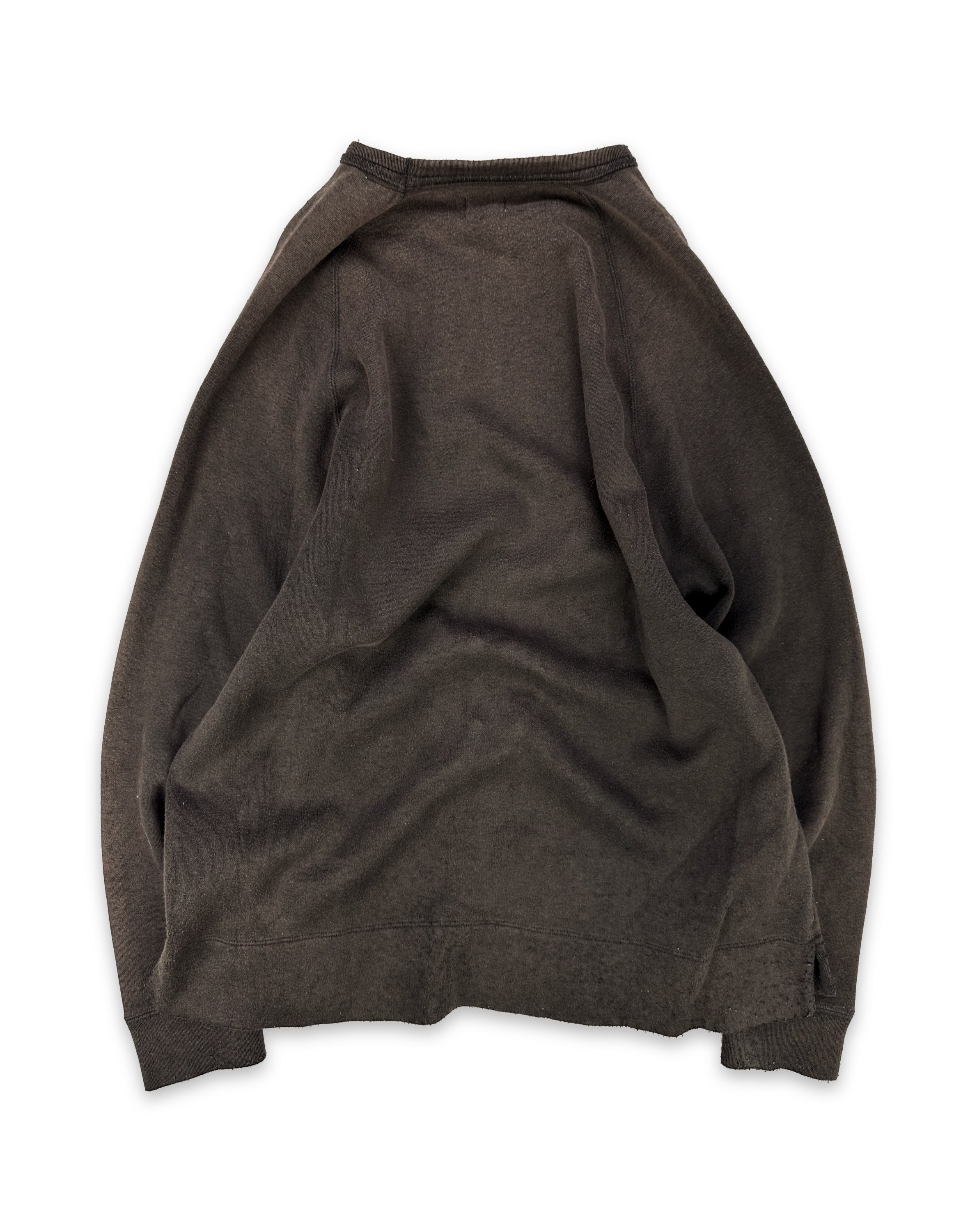 Number (N)ine Sunfaded Heavyweight Embroiderd Raglan Crewneck