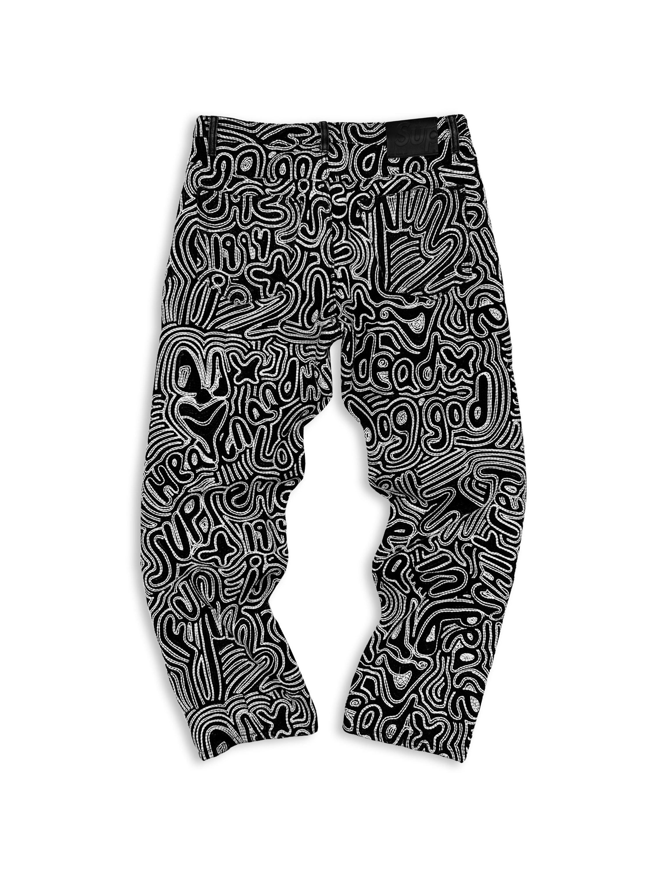 SS22 Supreme x Raúl de Nieves ‘Chainstitch’ 14oz Embroidered Denim