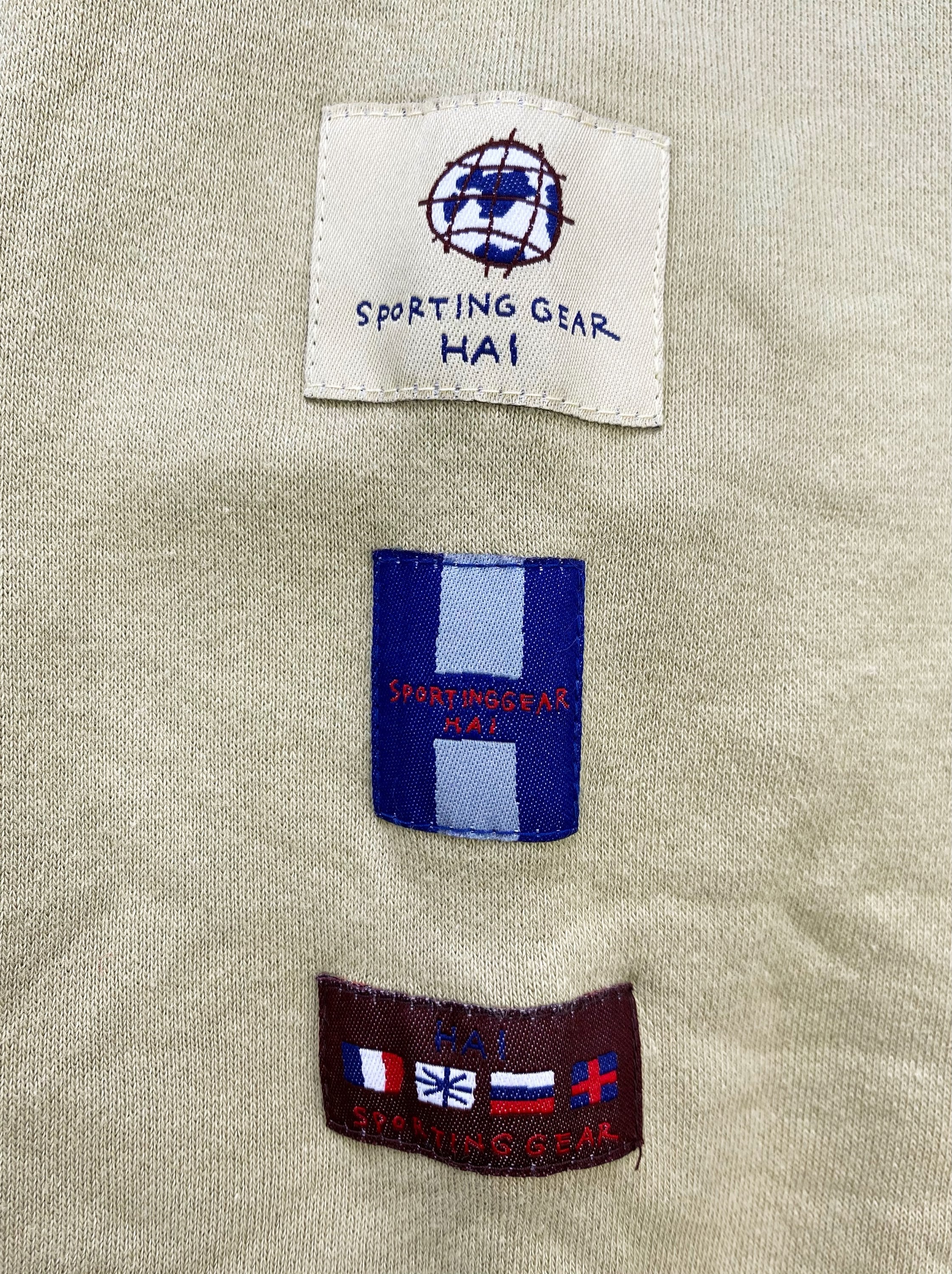 90’s Hai Sporting Gear by Issey Miyake Patched Flag Zip-Up Hoodie