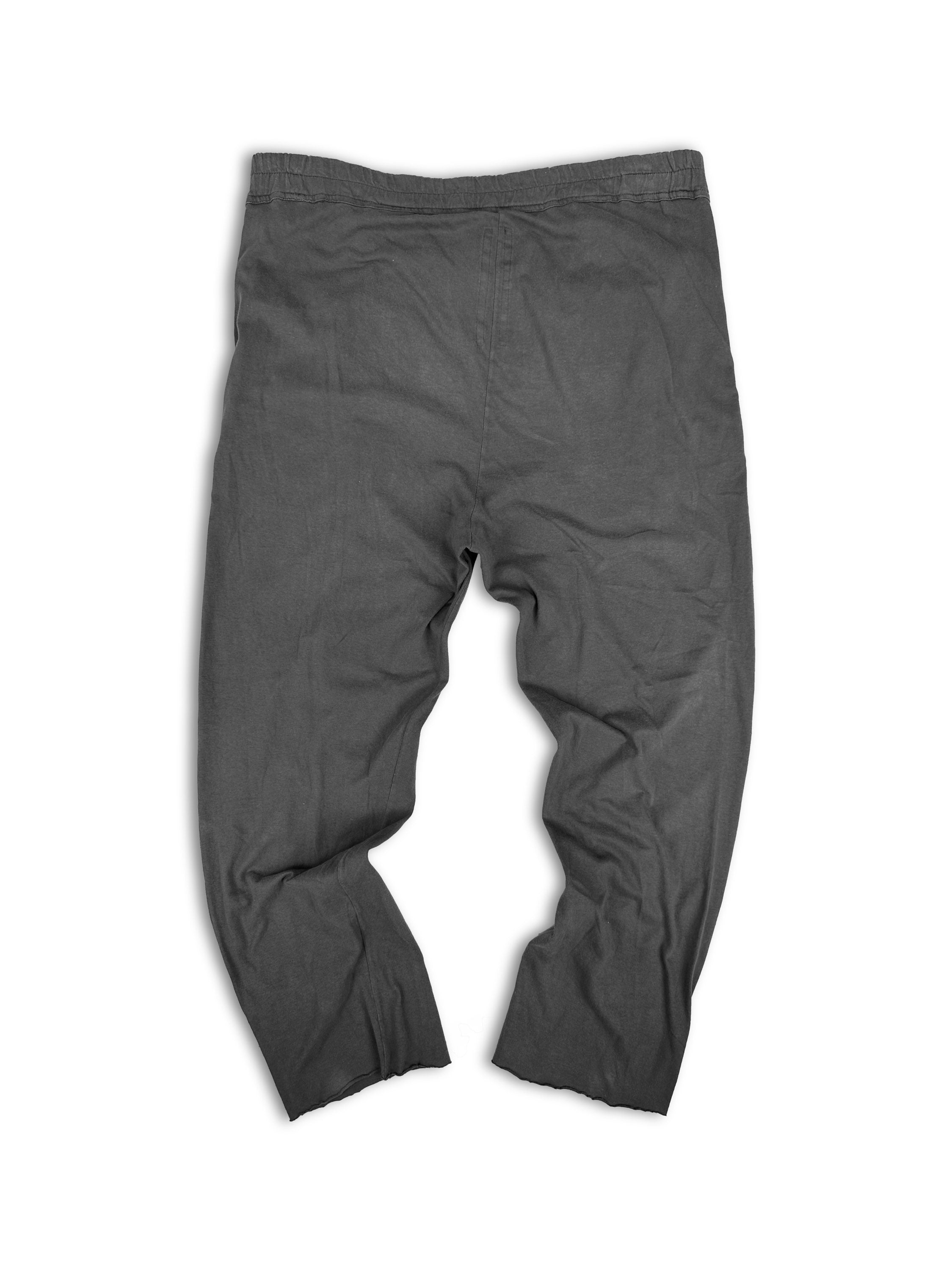 Rick Owens ‘Berlin’ Drop Crotch Dark Grey Sweat Pants