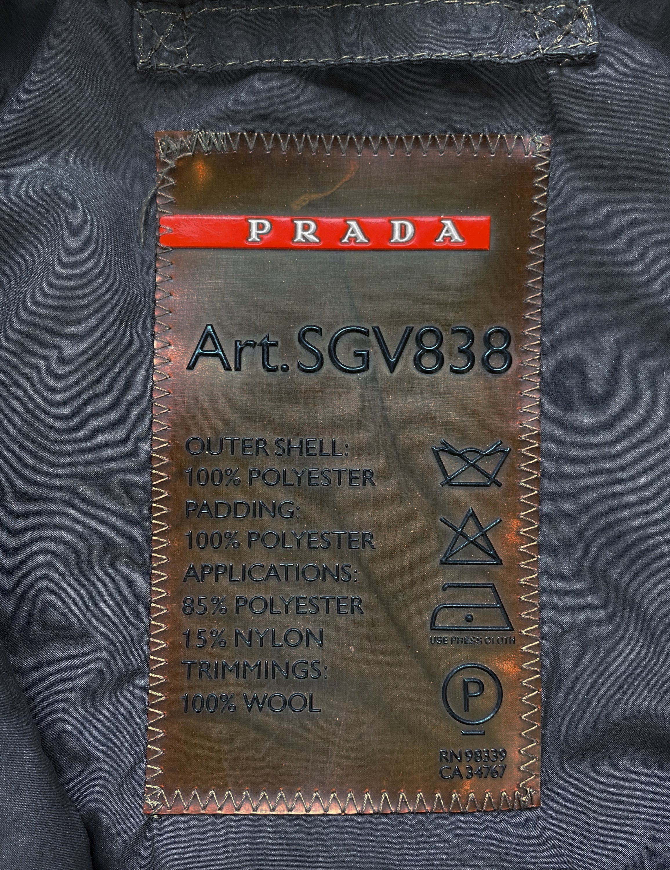 Prada Sport Cargo Down Fill Puffer Jacket