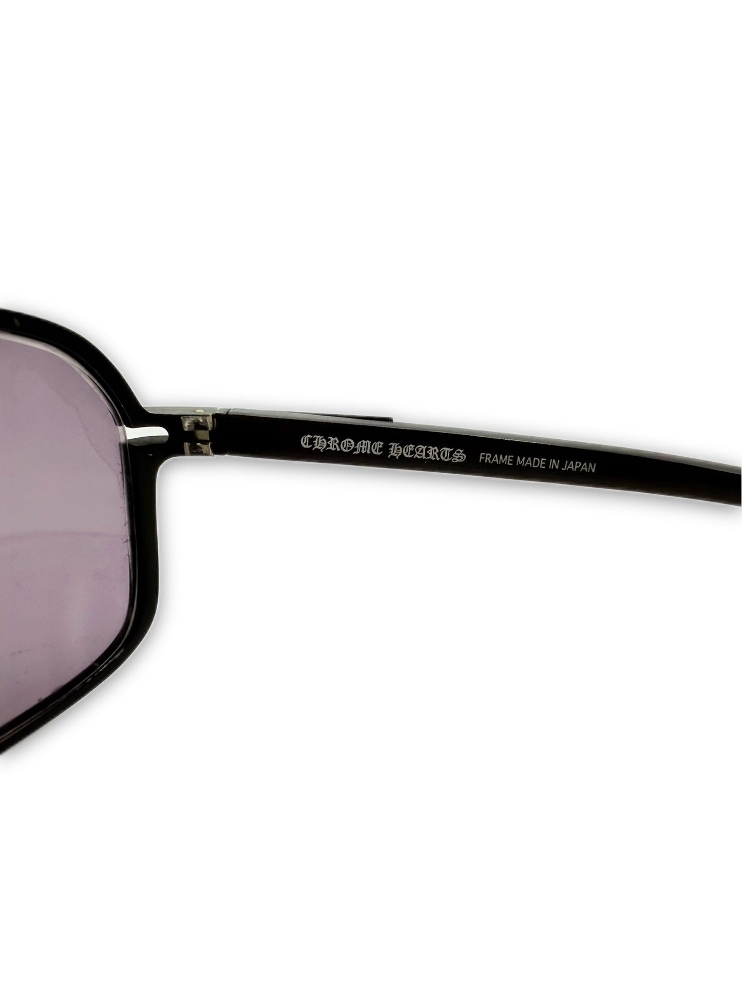 Chrome Hearts ‘Morning Wood II’ Fleur de Lis Purple Sunglasses