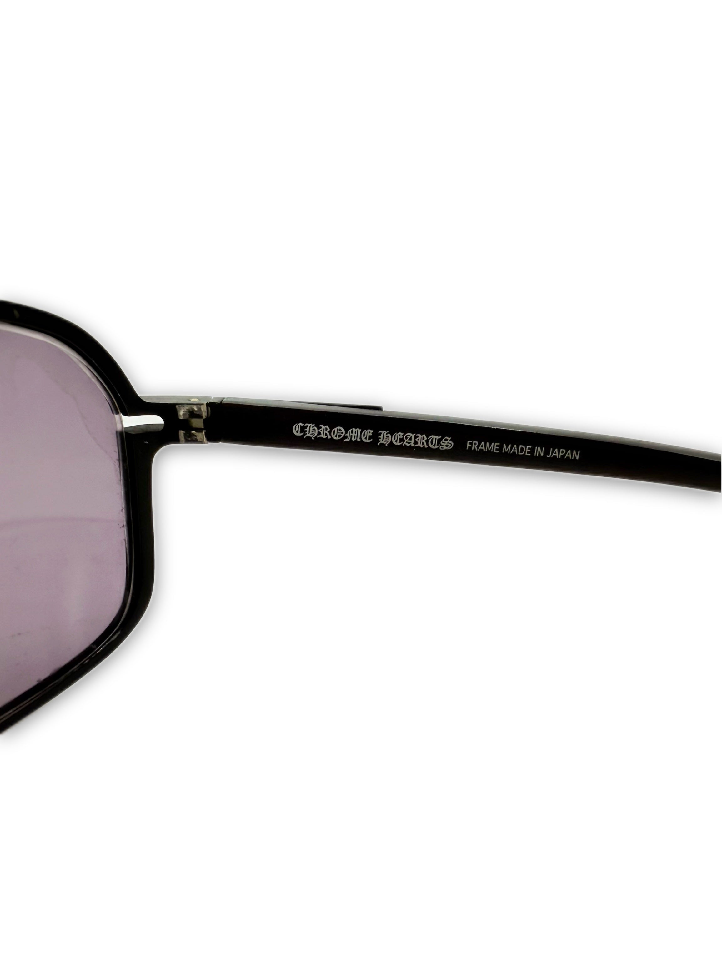 Chrome Hearts ‘Morning Wood II’ Fleur de Lis Purple Sunglasses
